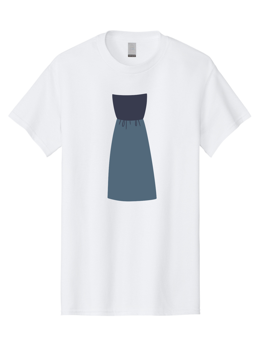 Blue-Dress Men'S Graphic Tee, 100% Cotton, Comfortable Casual Summer Wear, Machine Washable, Casual Dress, Simple Design, Relaxed Fit, Strapless Top, Gathered Waist, Blue Color, Elegant Look, Minimalist Fashion, Stylish Outfit, Everyday Wear Aac003