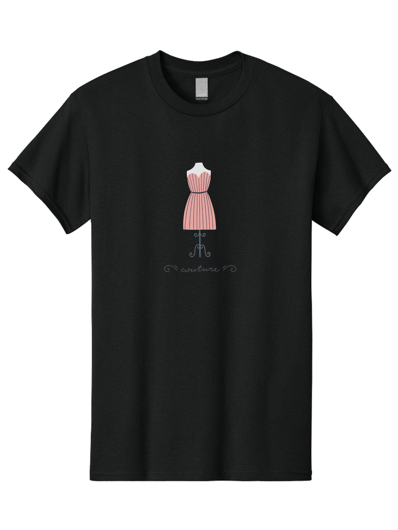 Couture-1 Men'S Graphic Tee, 100% Cotton, Comfortable Casual Summer Wear, Machine Washable, Fashion Design, Haute Couture, Dress On Mannequin, Stylish Clothing, Elegant Dress, Designer Fashion, Stylish Apparel Aac007
