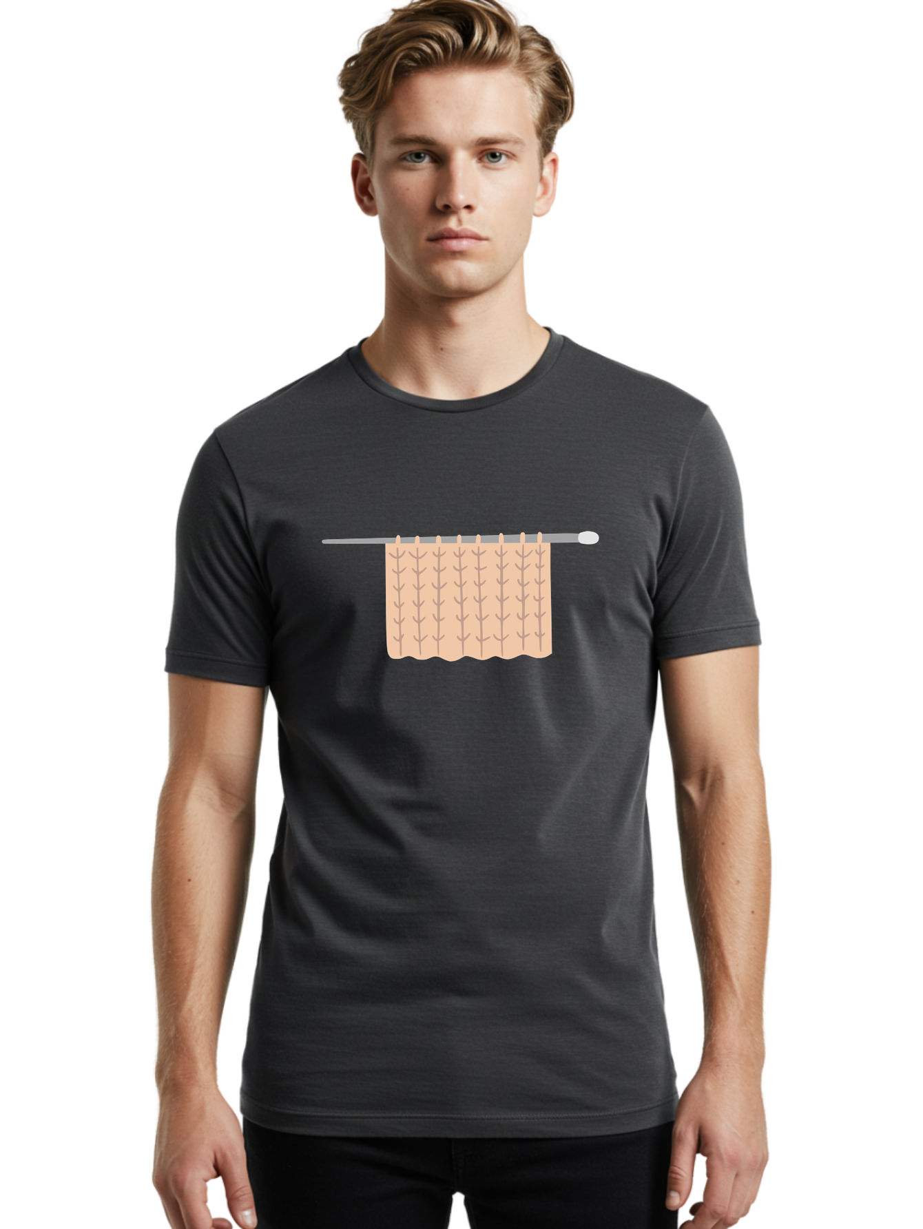 Curtain Men'S Graphic Tee, 100% Cotton, Comfortable Casual Summer Wear, Machine Washable, Beige Curtain, Leaf Pattern, Curtain Rod, Simple Design, Home Decor, Interior Design, Minimalist Style, Window Treatment, Graphic Illustration Aac013