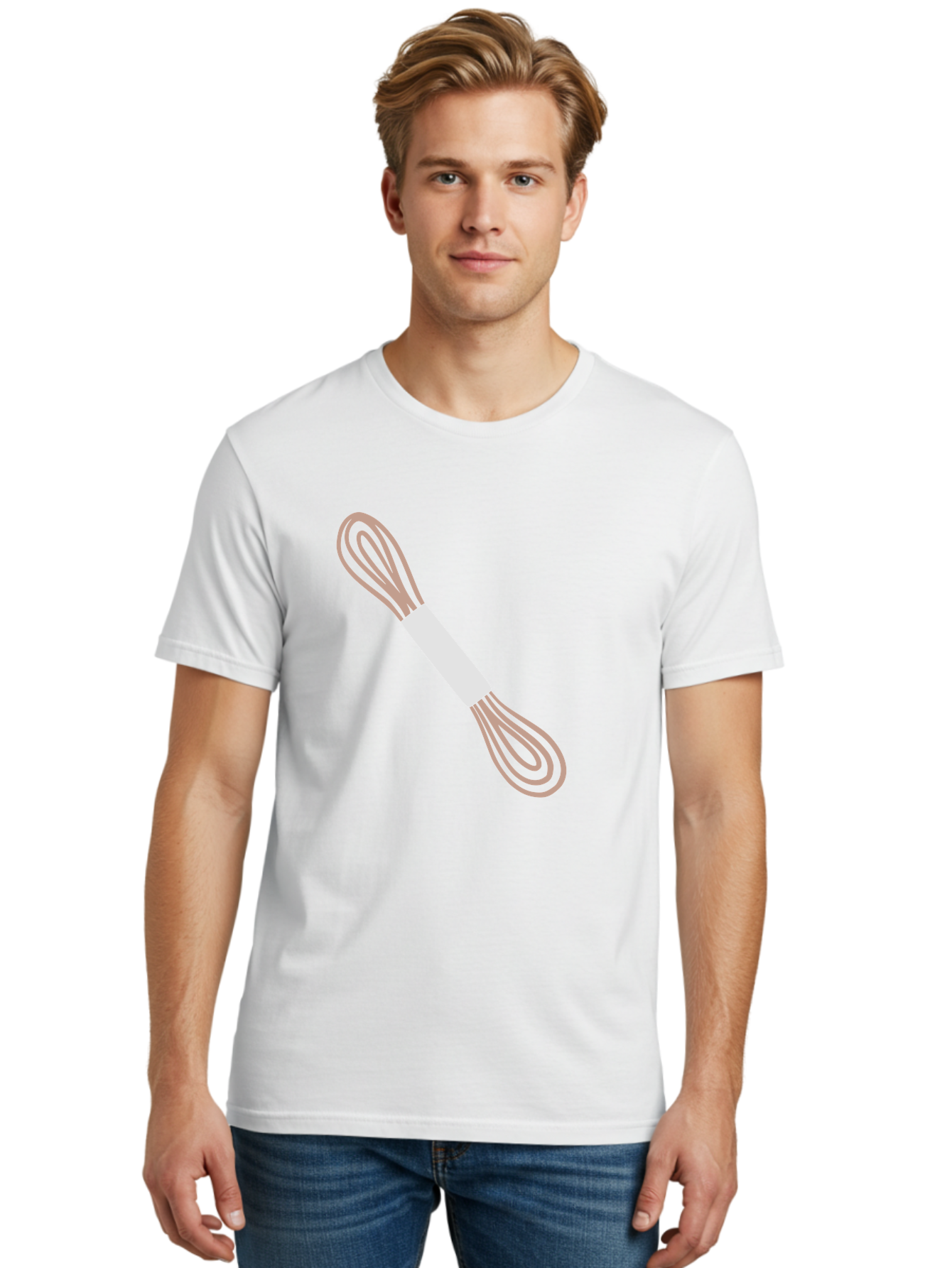 Drawstring Men'S Graphic Tee, 100% Cotton, Comfortable Casual Summer Wear, Machine Washable, Pink Usb Cable, Wrapped Cord, Tech Accessory, Electronic Component, Pink And White, Minimalist Design, Digital Connectivity, Computer Peripheral Aac021