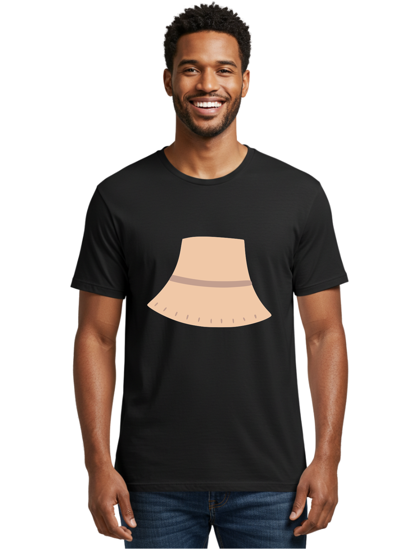 Floppy-Sun-Hat Men'S Graphic Tee, 100% Cotton, Comfortable Casual Summer Wear, Machine Washable, Floppy Hat, Wide Brim, Beige Color, Fashion Accessory, Summer Hat, Sun Protection, Stylish Hat, Casual Wear Aac035