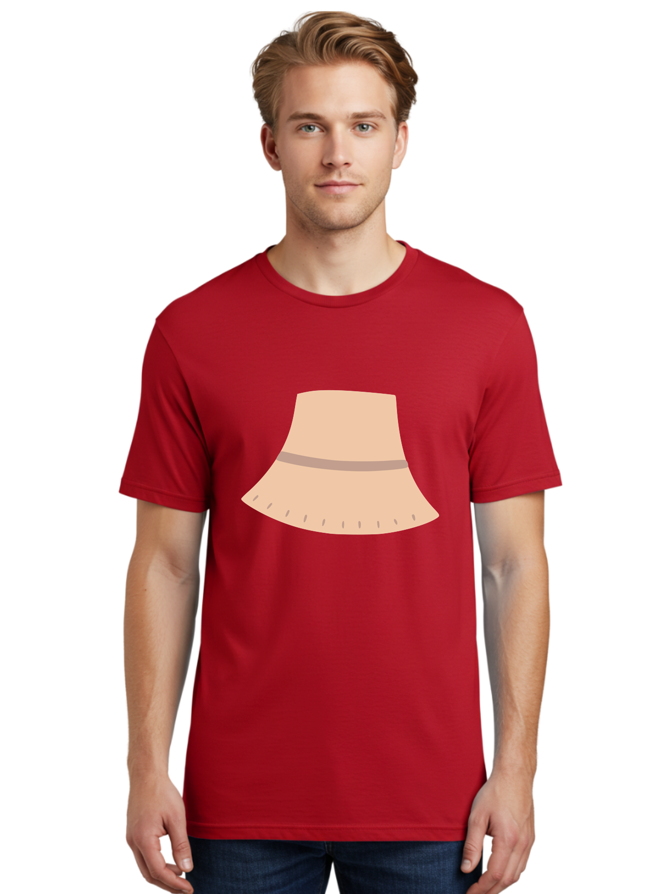 Floppy-Sun-Hat Men'S Graphic Tee, 100% Cotton, Comfortable Casual Summer Wear, Machine Washable, Floppy Hat, Wide Brim, Beige Color, Fashion Accessory, Summer Hat, Sun Protection, Stylish Hat, Casual Wear Aac035
