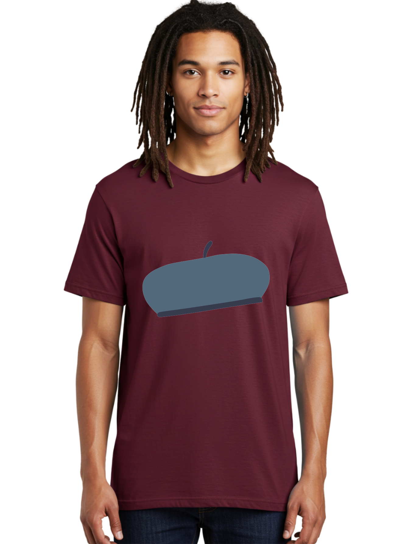 Gray-Apple Men'S Graphic Tee, 100% Cotton, Comfortable Casual Summer Wear, Machine Washable, Gray Apple, Stylized Fruit, Simple Illustration, Minimalist Design, Fruit Icon, Digital Art Aac038