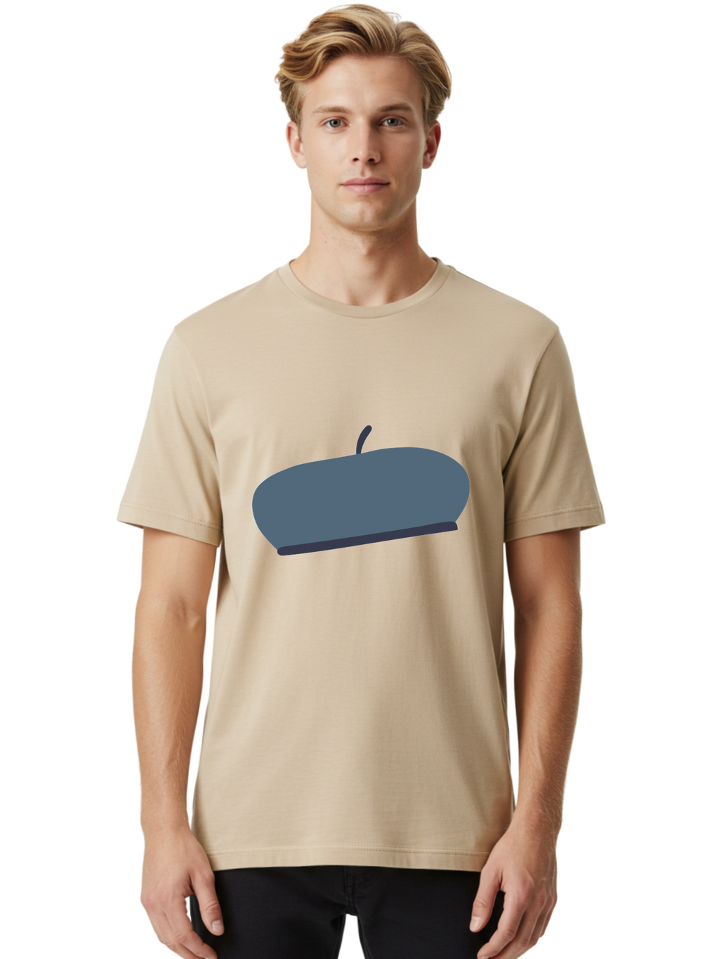 Gray-Apple Men'S Graphic Tee, 100% Cotton, Comfortable Casual Summer Wear, Machine Washable, Gray Apple, Stylized Fruit, Simple Illustration, Minimalist Design, Fruit Icon, Digital Art Aac038
