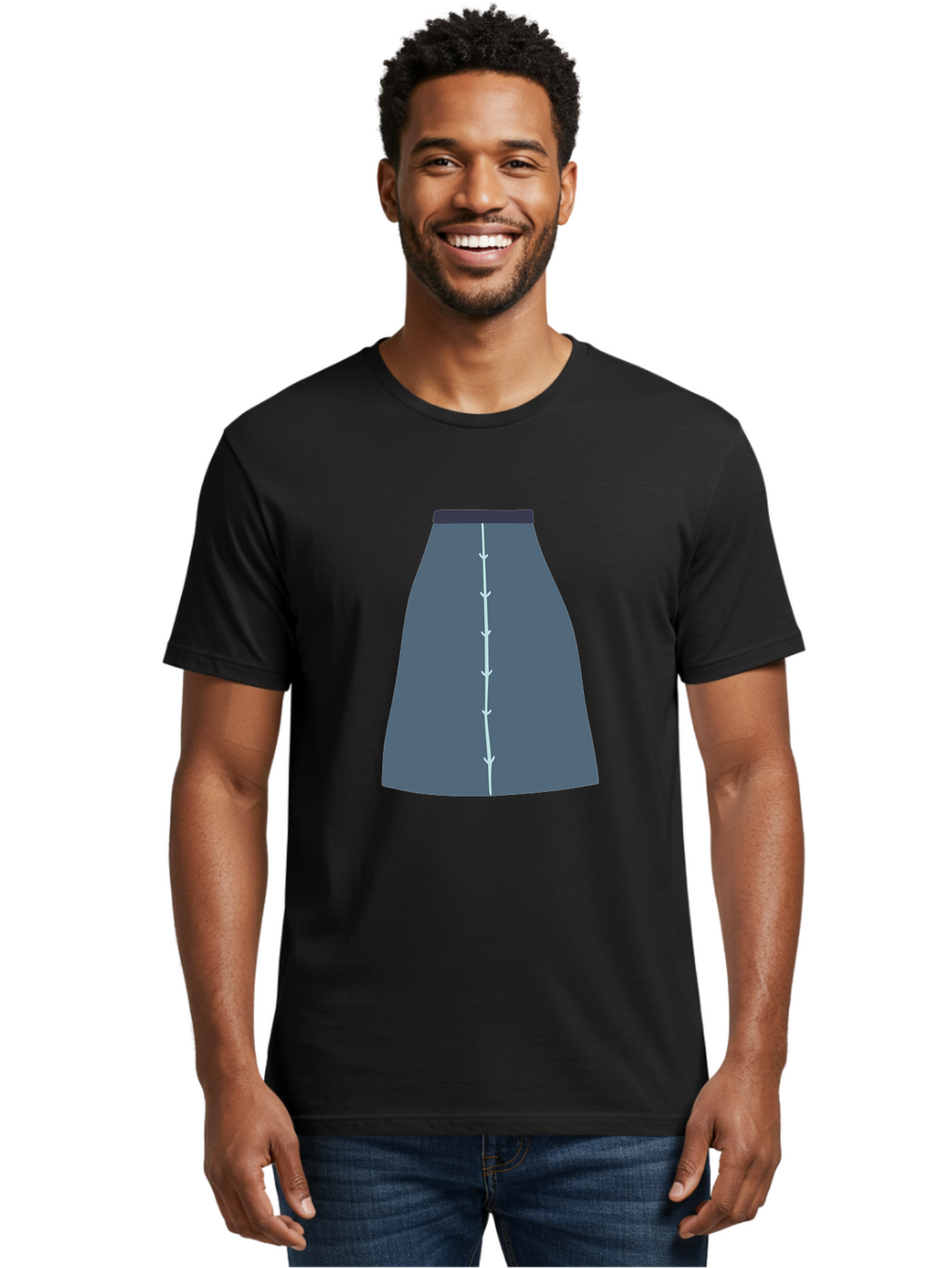 Gray-Skirt Men'S Graphic Tee, 100% Cotton, Comfortable Casual Summer Wear, Machine Washable, Dark Gray A-Line Skirt, Fashion Design, Women'S Clothing, Pencil Skirt, Business Attire, Office Wear, Corporate Style, Professional Look Aac039