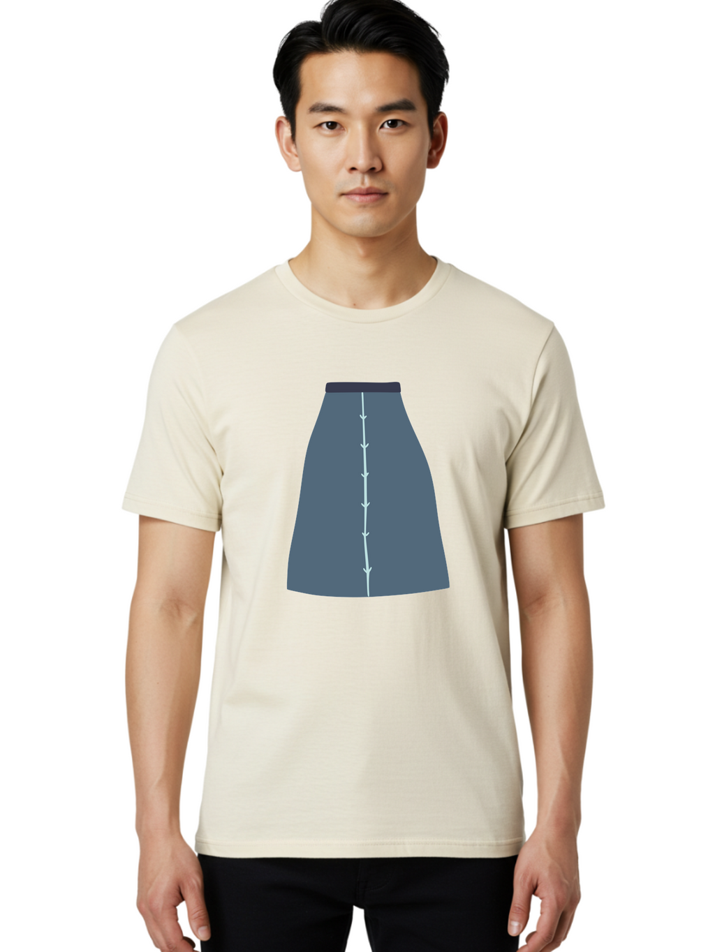 Gray-Skirt Men'S Graphic Tee, 100% Cotton, Comfortable Casual Summer Wear, Machine Washable, Dark Gray A-Line Skirt, Fashion Design, Women'S Clothing, Pencil Skirt, Business Attire, Office Wear, Corporate Style, Professional Look Aac039