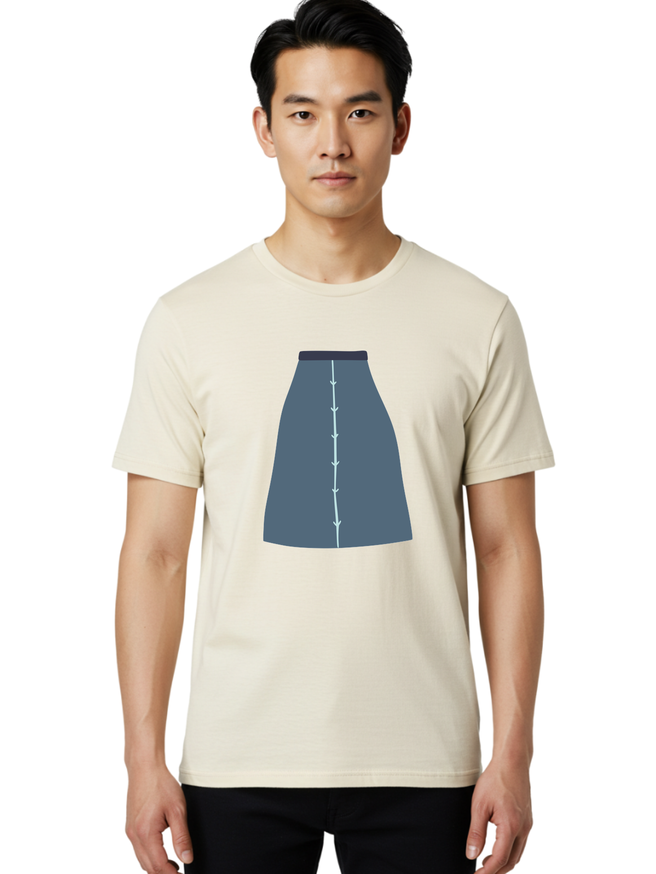 Gray-Skirt Men'S Graphic Tee, 100% Cotton, Comfortable Casual Summer Wear, Machine Washable, Dark Gray A-Line Skirt, Fashion Design, Women'S Clothing, Pencil Skirt, Business Attire, Office Wear, Corporate Style, Professional Look Aac039