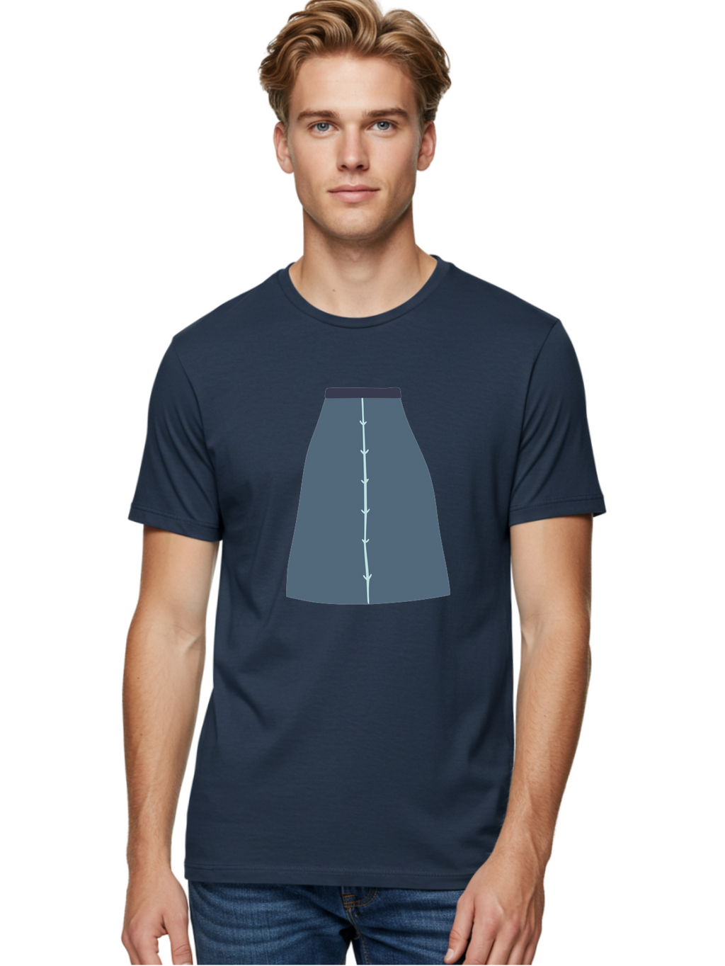 Gray-Skirt Men'S Graphic Tee, 100% Cotton, Comfortable Casual Summer Wear, Machine Washable, Dark Gray A-Line Skirt, Fashion Design, Women'S Clothing, Pencil Skirt, Business Attire, Office Wear, Corporate Style, Professional Look Aac039