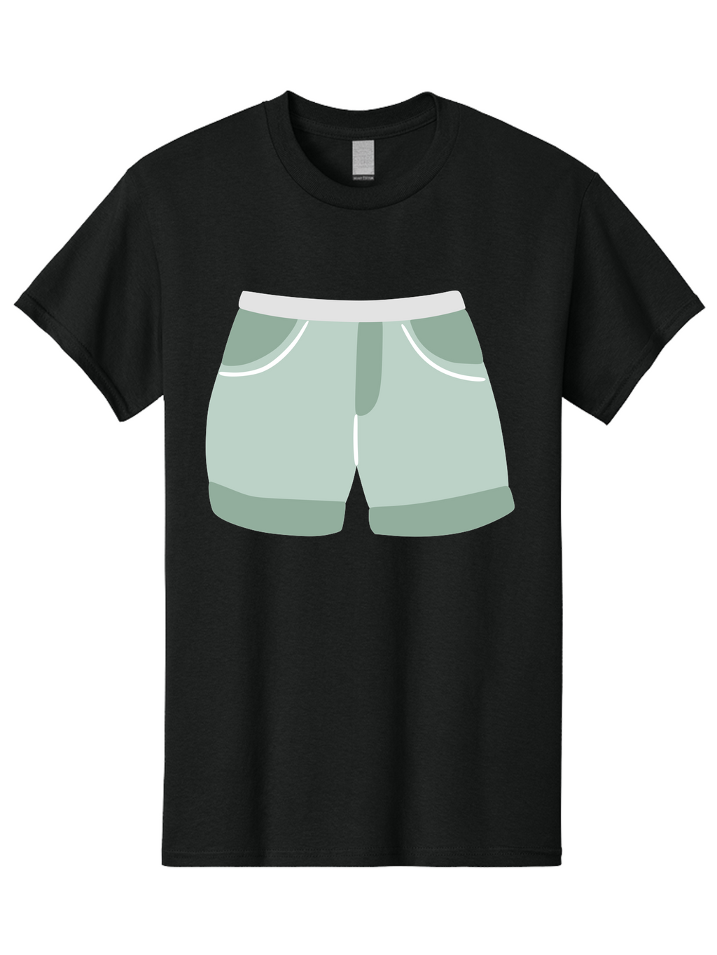 Light-Green-Shorts Men'S Graphic Tee, 100% Cotton, Comfortable Casual Summer Wear, Machine Washable, Men'S Underwear, Boxer Shorts, Comfortable Clothing, Casual Wear, Relaxed Fit, Simple Design, Gray Color Aac053