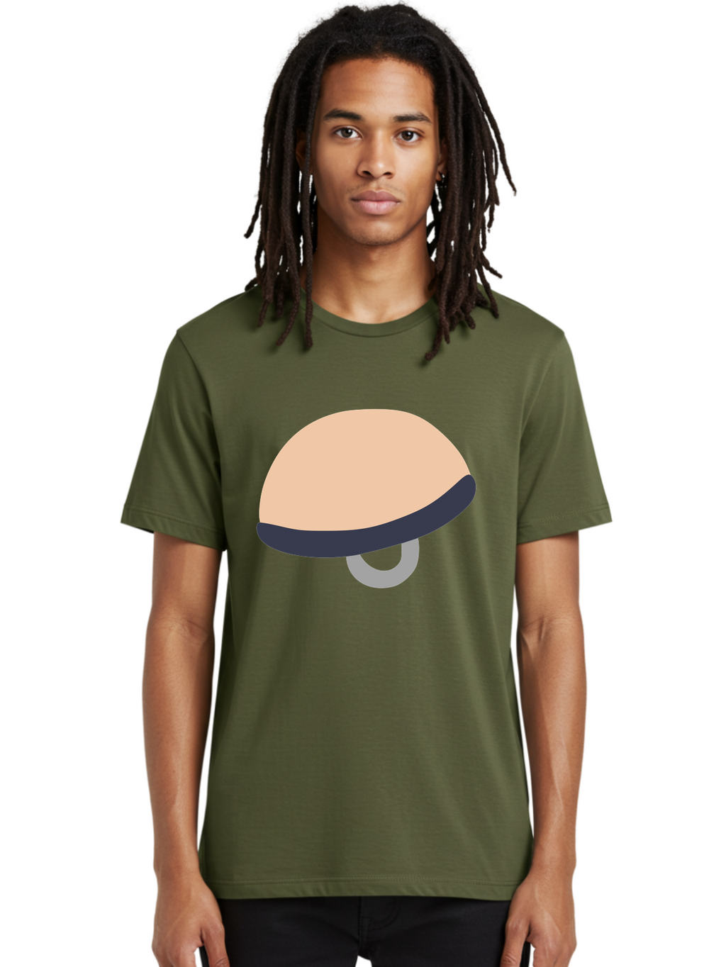 Mushroom Men'S Graphic Tee, 100% Cotton, Comfortable Casual Summer Wear, Machine Washable, Bicycle Seat, Bike Accessories, Cycling Equipment, Saddle Design, Bike Parts, Cycling Gear, Bicycle Component Aac058