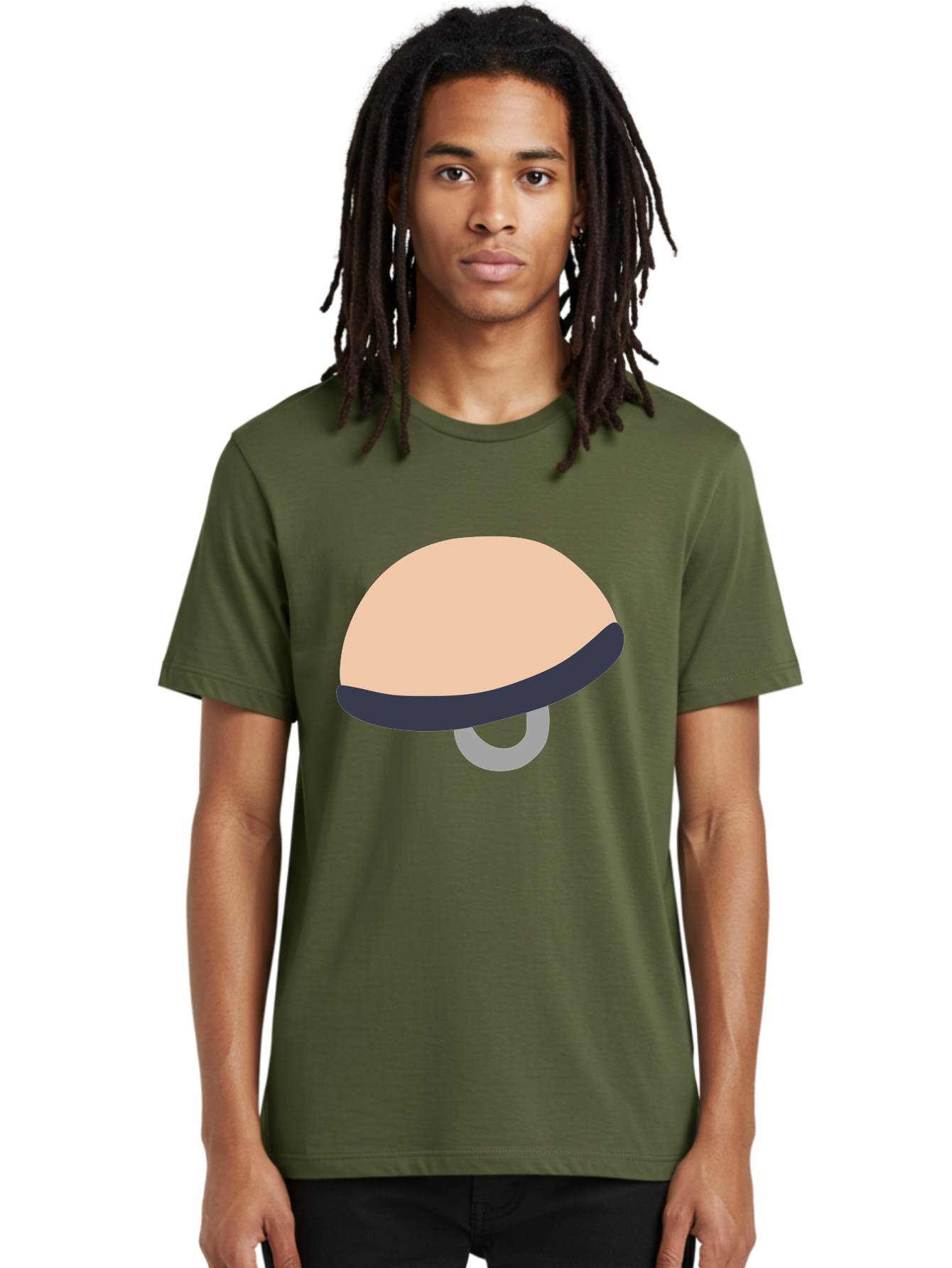 Mushroom Men'S Graphic Tee, 100% Cotton, Comfortable Casual Summer Wear, Machine Washable, Bicycle Seat, Bike Accessories, Cycling Equipment, Saddle Design, Bike Parts, Cycling Gear, Bicycle Component Aac058