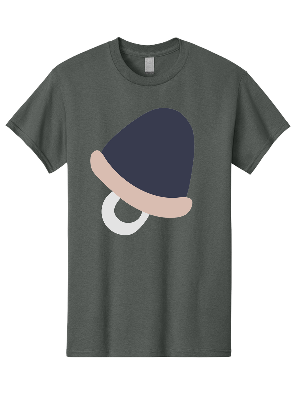 Pacifier Men'S Graphic Tee, 100% Cotton, Comfortable Casual Summer Wear, Machine Washable, Pacifier For Baby, Baby Soother, Nursery Accessories, Infant Care, Baby Supplies, Newborn Essentials Aac065