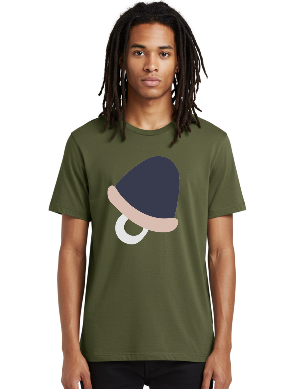 Pacifier Men'S Graphic Tee, 100% Cotton, Comfortable Casual Summer Wear, Machine Washable, Pacifier For Baby, Baby Soother, Nursery Accessories, Infant Care, Baby Supplies, Newborn Essentials Aac065