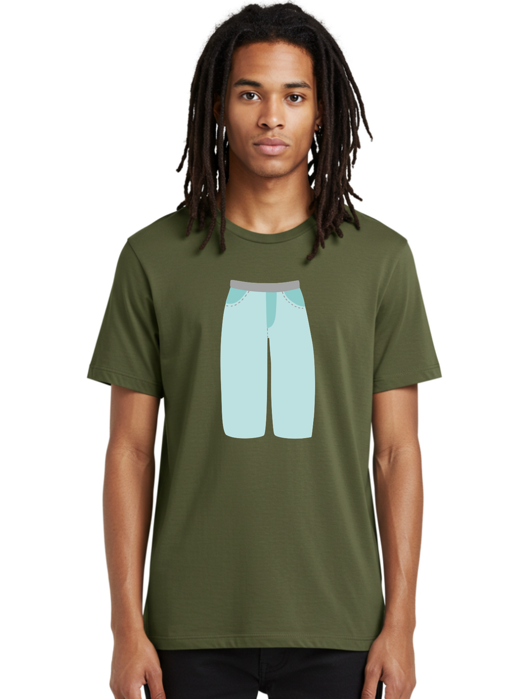 Pajama-Pants Men'S Graphic Tee, 100% Cotton, Comfortable Casual Summer Wear, Machine Washable, Light Blue Pants, Gray Waistband, Back Pockets, Casual Wear, Comfortable Clothing, Simple Design, Minimal Style, Fashion Illustration Aac066
