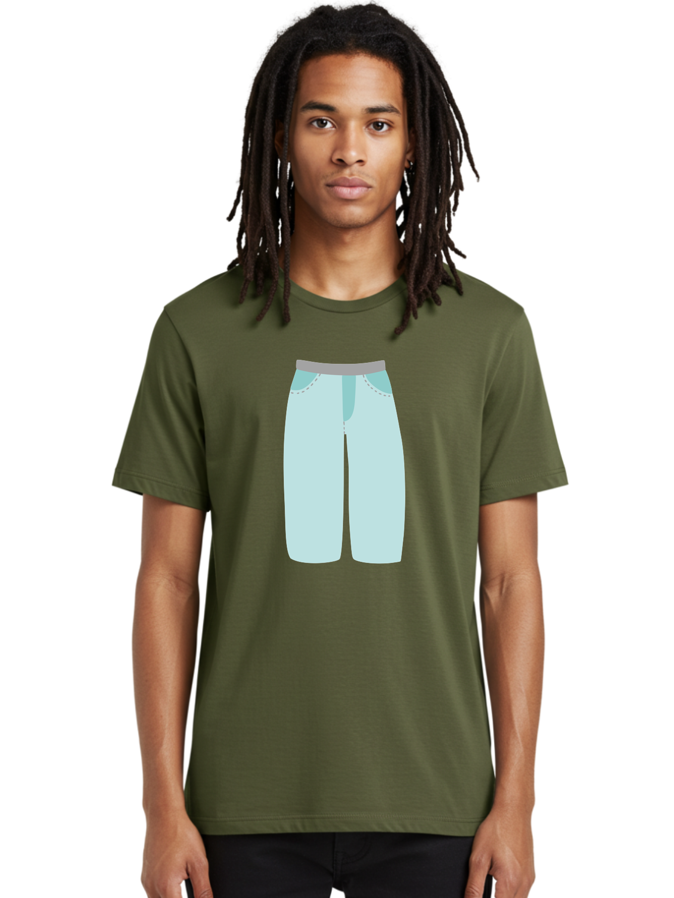 Pajama-Pants Men'S Graphic Tee, 100% Cotton, Comfortable Casual Summer Wear, Machine Washable, Light Blue Pants, Gray Waistband, Back Pockets, Casual Wear, Comfortable Clothing, Simple Design, Minimal Style, Fashion Illustration Aac066
