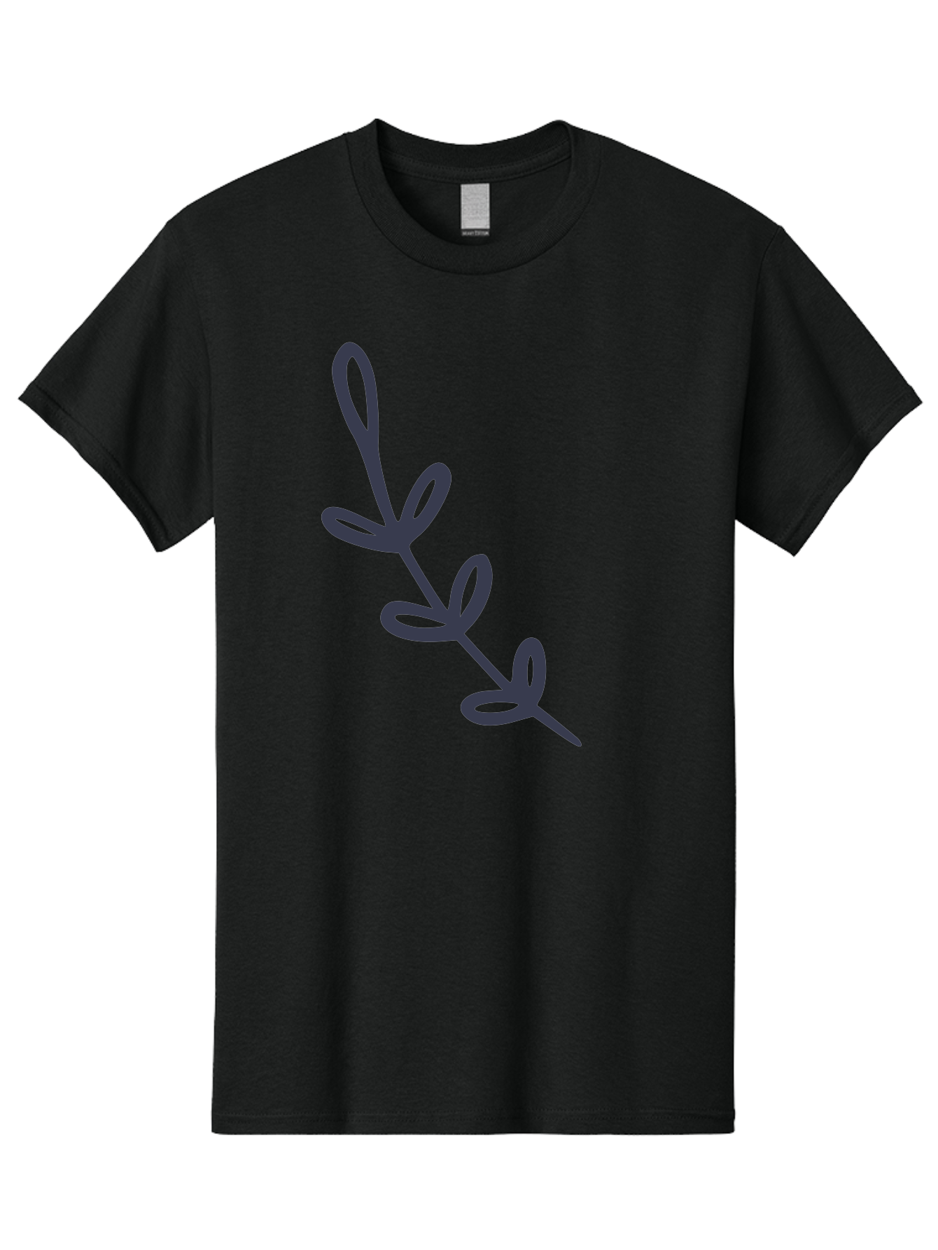 Rosemary Men'S Graphic Tee, 100% Cotton, Comfortable Casual Summer Wear, Machine Washable, Rosemary Herb, Sprig Of Rosemary, Dark Gray Illustration, Simple Design, Minimalist Art, Herb Icon, Kitchen Decor, Cooking Inspiration, Culinary Symbol Aac092