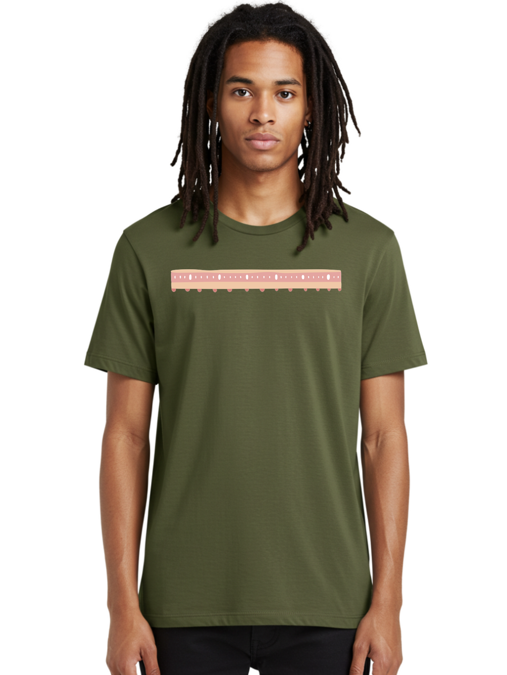 Ruler Men'S Graphic Tee, 100% Cotton, Comfortable Casual Summer Wear, Machine Washable, Ruler Measurement, Straight Edge, Precision Instrument, Graphic Design Element, Measurement Tool, Digital Illustration Aac093