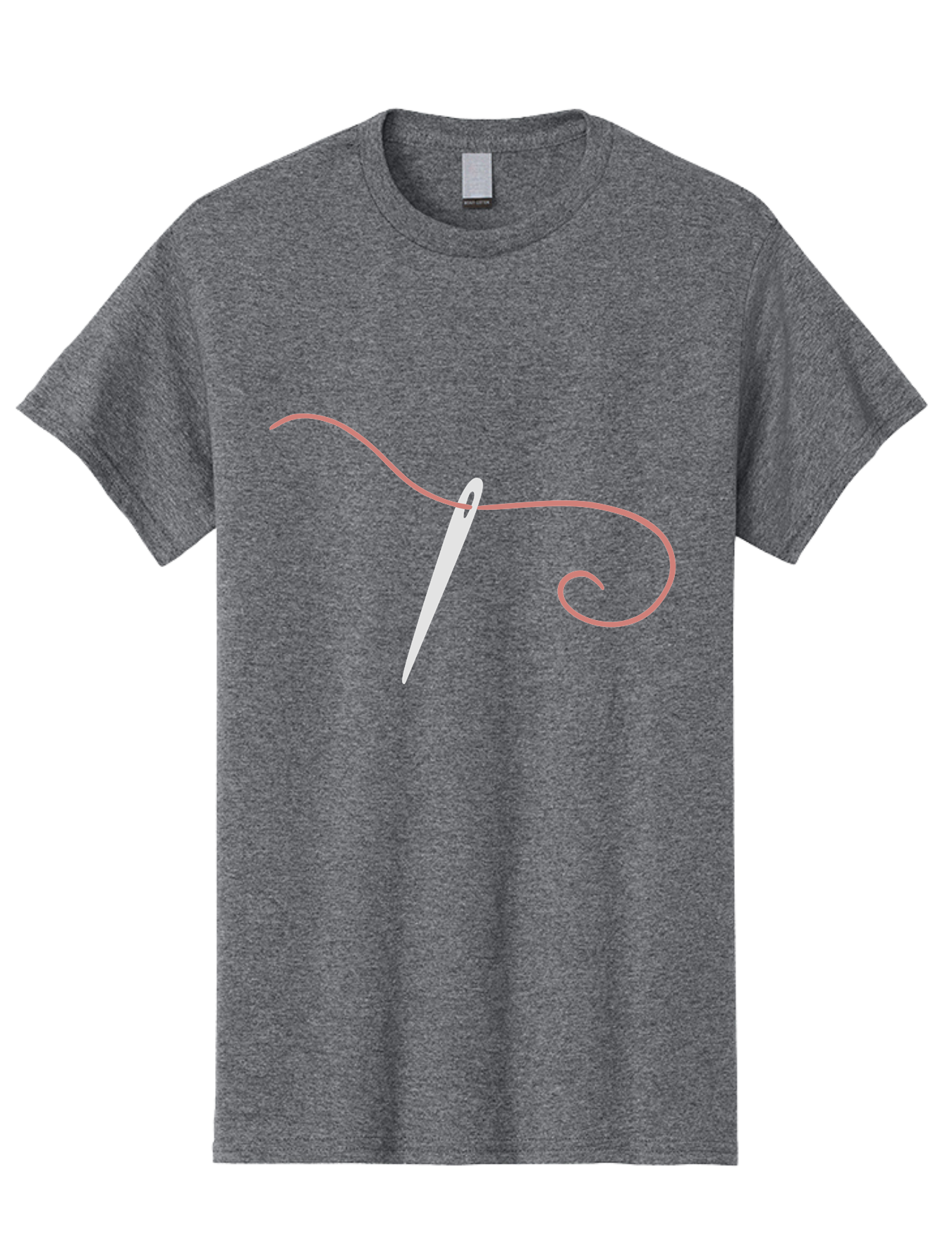 Sewing-Needle-1 Men'S Graphic Tee, 100% Cotton, Comfortable Casual Summer Wear, Machine Washable, Sewing Needle, Thread, Needlework, Stitching, Handmade, Crafting, Embroidery, Tailoring, Diy Aac108