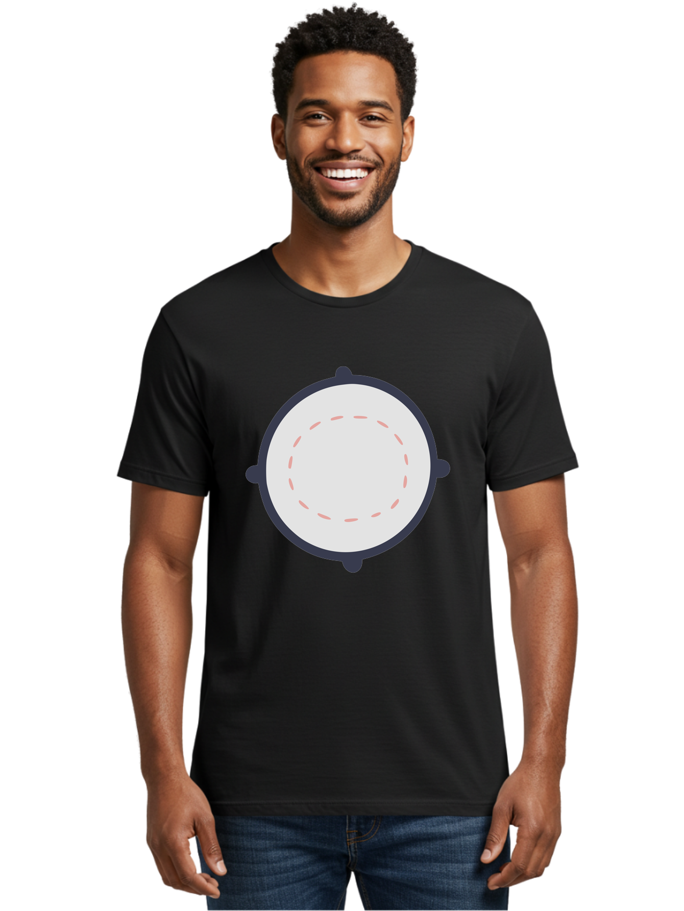 Tambourine Men'S Graphic Tee, 100% Cotton, Comfortable Casual Summer Wear, Machine Washable, Drum, Percussion Instrument, Musical Instrument, Drumhead, Drum Shell, Music, Rhythm, Beats, Drumming Aac121