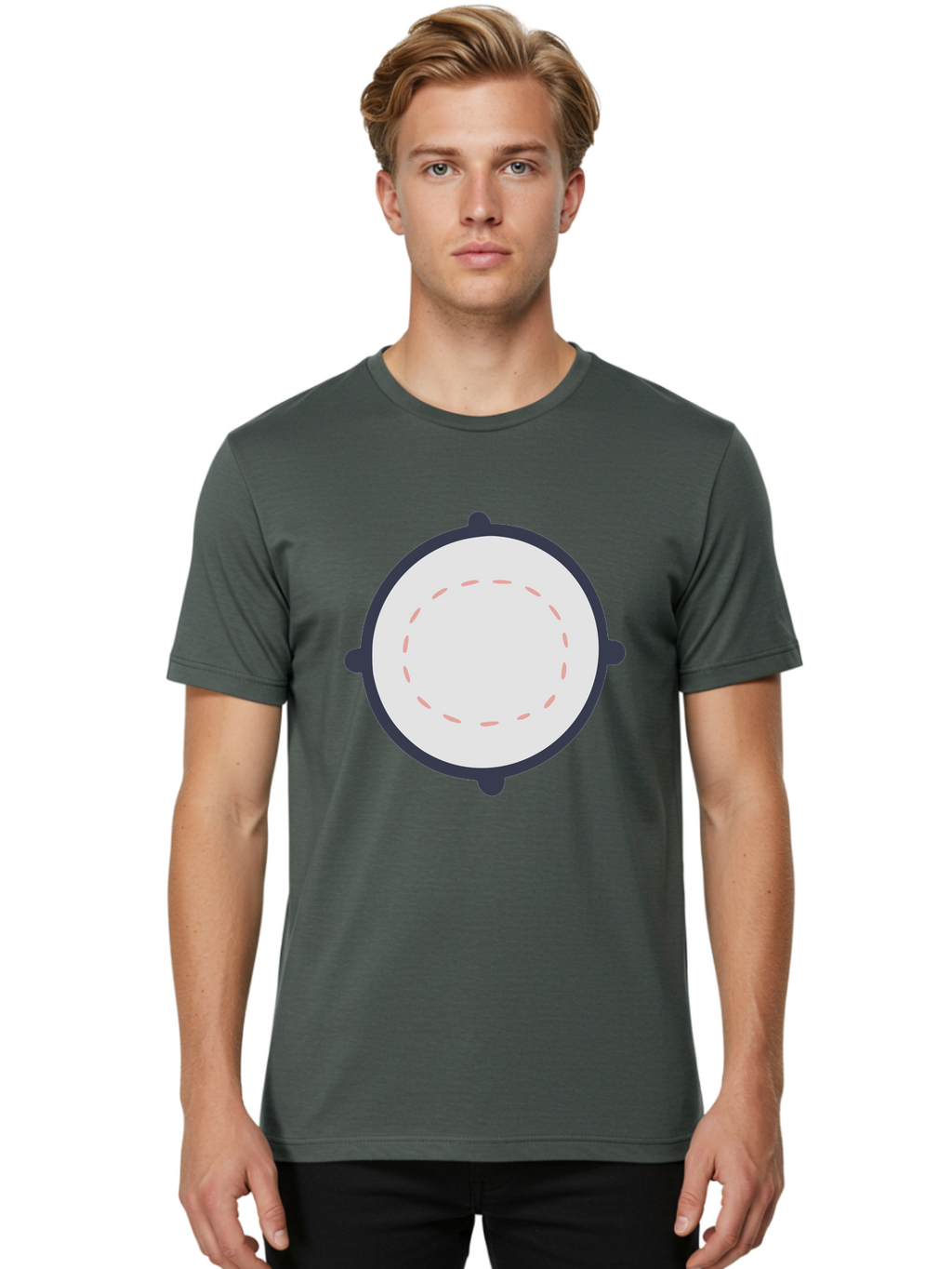 Tambourine Men'S Graphic Tee, 100% Cotton, Comfortable Casual Summer Wear, Machine Washable, Drum, Percussion Instrument, Musical Instrument, Drumhead, Drum Shell, Music, Rhythm, Beats, Drumming Aac121
