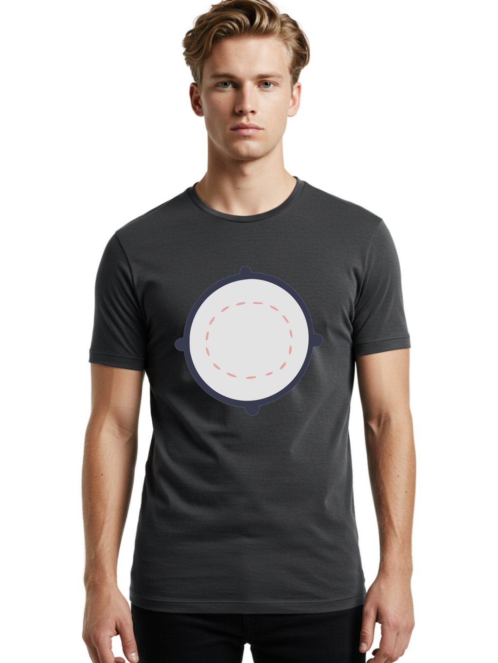 Tambourine Men'S Graphic Tee, 100% Cotton, Comfortable Casual Summer Wear, Machine Washable, Drum, Percussion Instrument, Musical Instrument, Drumhead, Drum Shell, Music, Rhythm, Beats, Drumming Aac121
