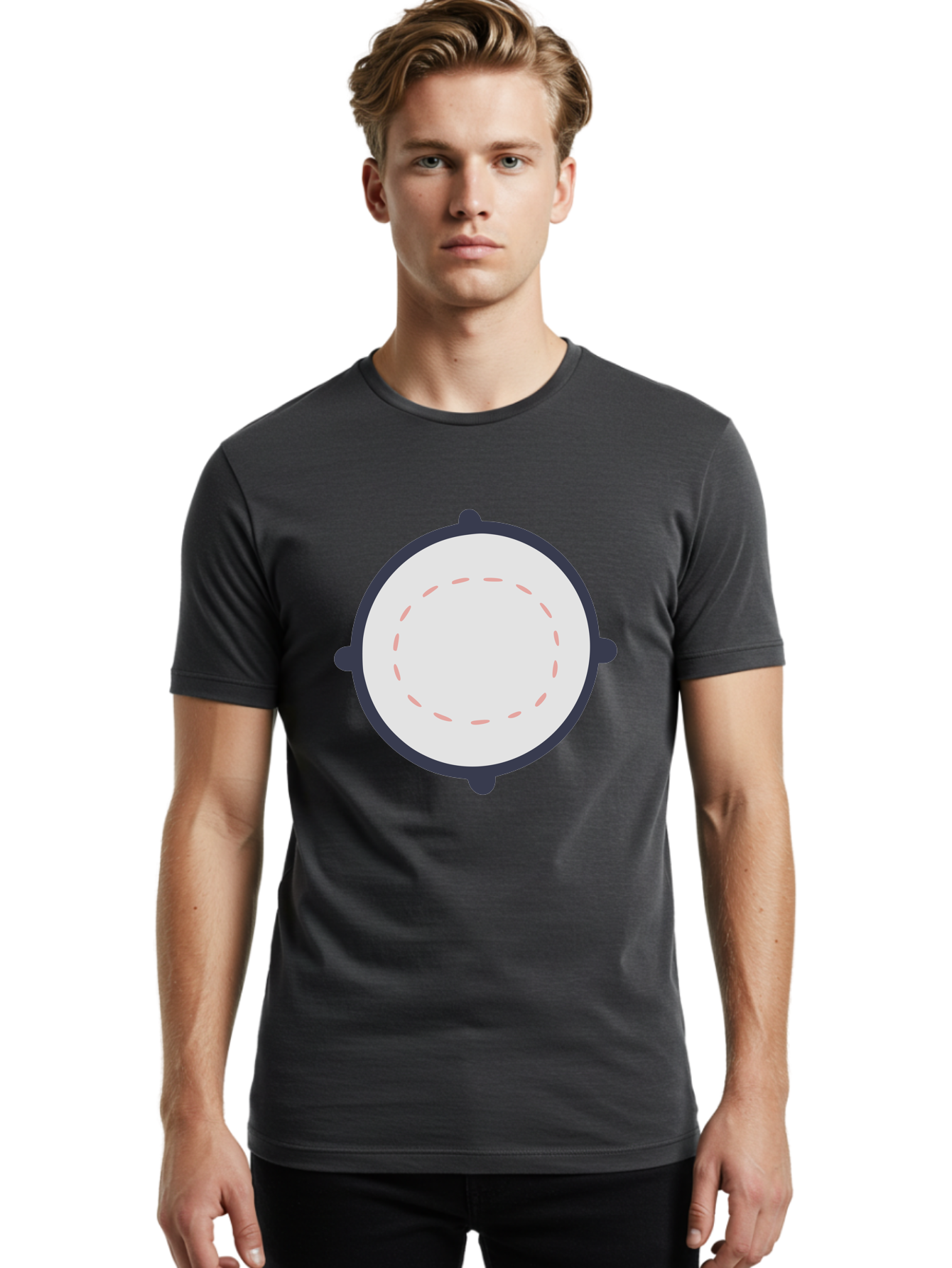 Tambourine Men'S Graphic Tee, 100% Cotton, Comfortable Casual Summer Wear, Machine Washable, Drum, Percussion Instrument, Musical Instrument, Drumhead, Drum Shell, Music, Rhythm, Beats, Drumming Aac121
