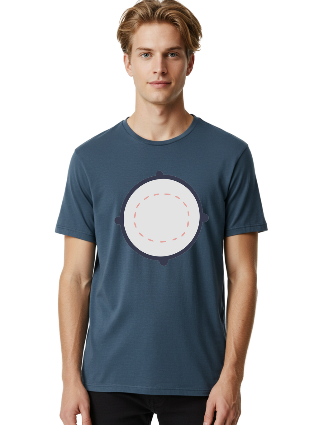 Tambourine Men'S Graphic Tee, 100% Cotton, Comfortable Casual Summer Wear, Machine Washable, Drum, Percussion Instrument, Musical Instrument, Drumhead, Drum Shell, Music, Rhythm, Beats, Drumming Aac121