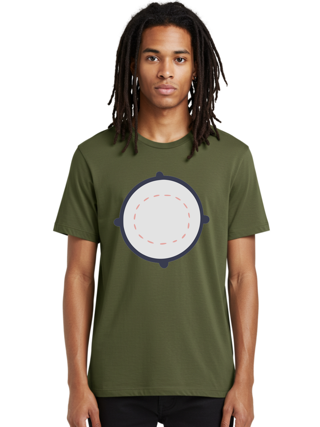 Tambourine Men'S Graphic Tee, 100% Cotton, Comfortable Casual Summer Wear, Machine Washable, Drum, Percussion Instrument, Musical Instrument, Drumhead, Drum Shell, Music, Rhythm, Beats, Drumming Aac121