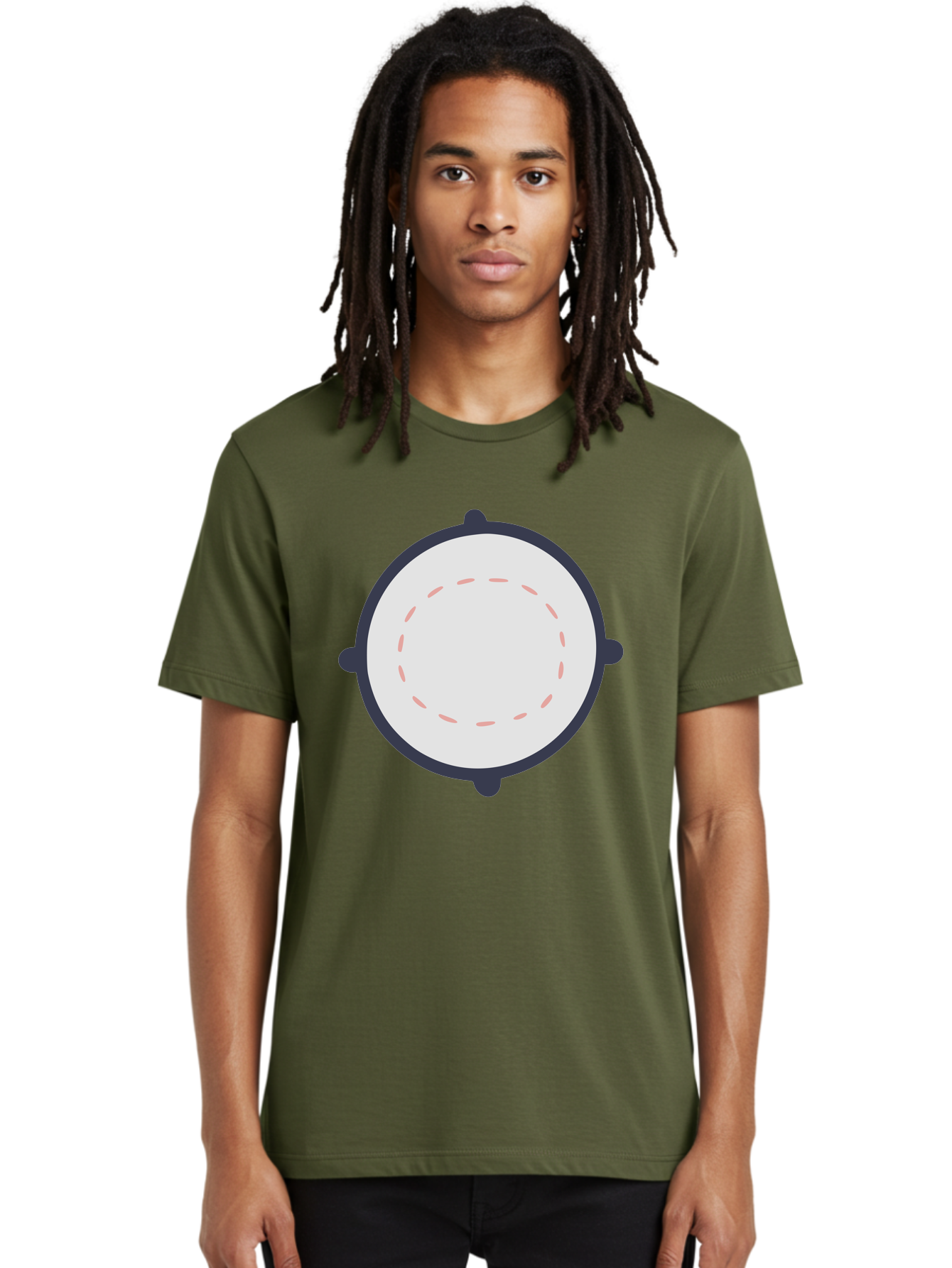 Tambourine Men'S Graphic Tee, 100% Cotton, Comfortable Casual Summer Wear, Machine Washable, Drum, Percussion Instrument, Musical Instrument, Drumhead, Drum Shell, Music, Rhythm, Beats, Drumming Aac121