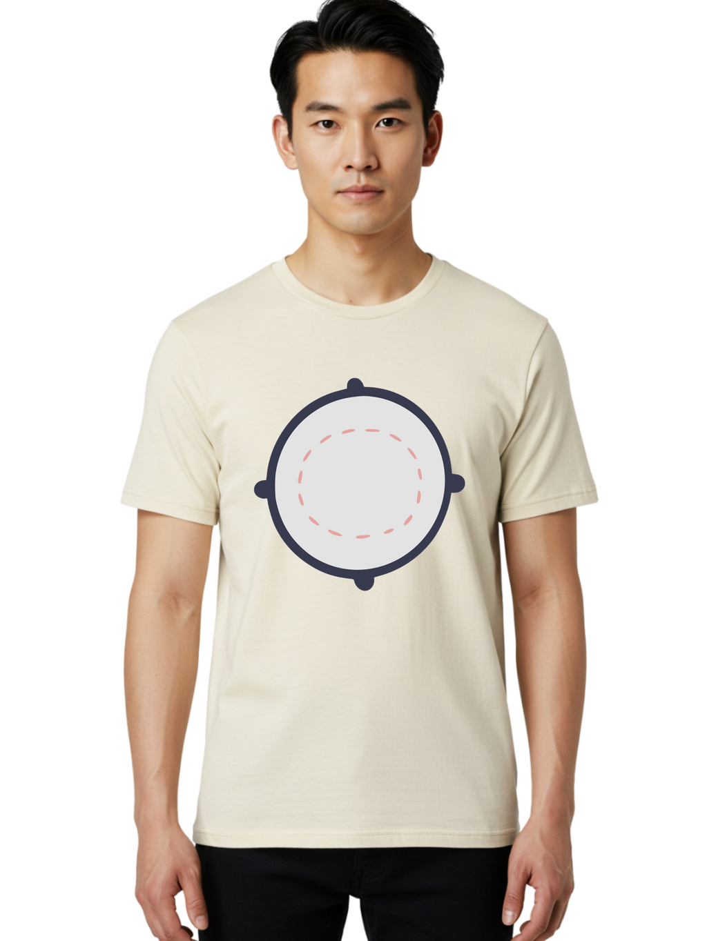 Tambourine Men'S Graphic Tee, 100% Cotton, Comfortable Casual Summer Wear, Machine Washable, Drum, Percussion Instrument, Musical Instrument, Drumhead, Drum Shell, Music, Rhythm, Beats, Drumming Aac121