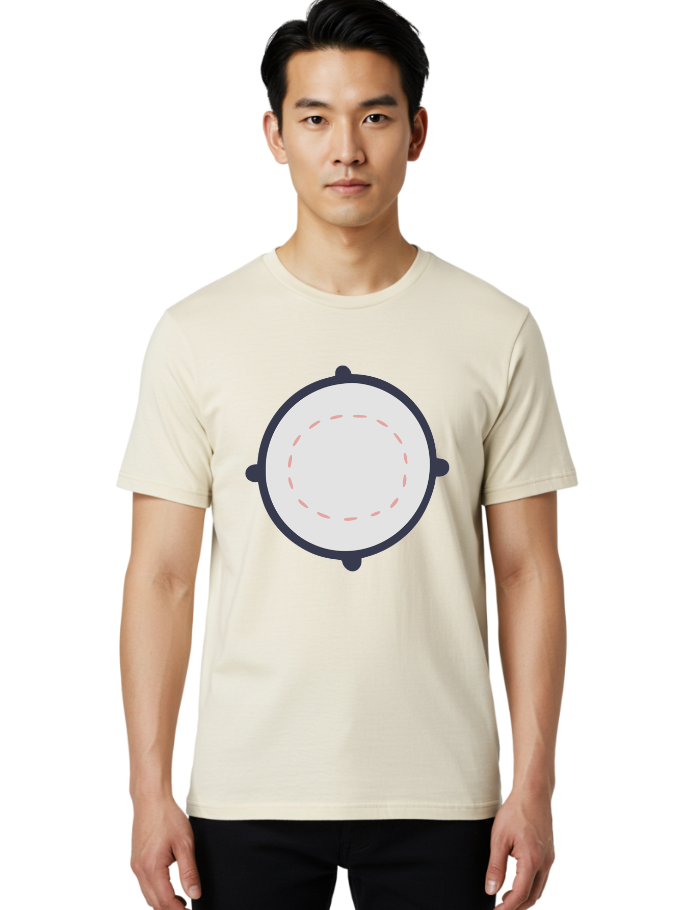 Tambourine Men'S Graphic Tee, 100% Cotton, Comfortable Casual Summer Wear, Machine Washable, Drum, Percussion Instrument, Musical Instrument, Drumhead, Drum Shell, Music, Rhythm, Beats, Drumming Aac121