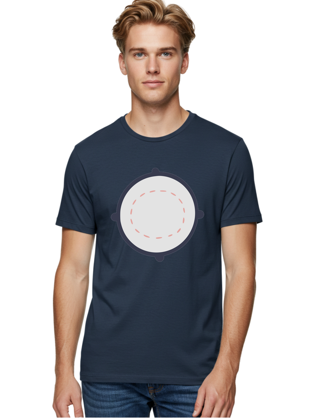 Tambourine Men'S Graphic Tee, 100% Cotton, Comfortable Casual Summer Wear, Machine Washable, Drum, Percussion Instrument, Musical Instrument, Drumhead, Drum Shell, Music, Rhythm, Beats, Drumming Aac121