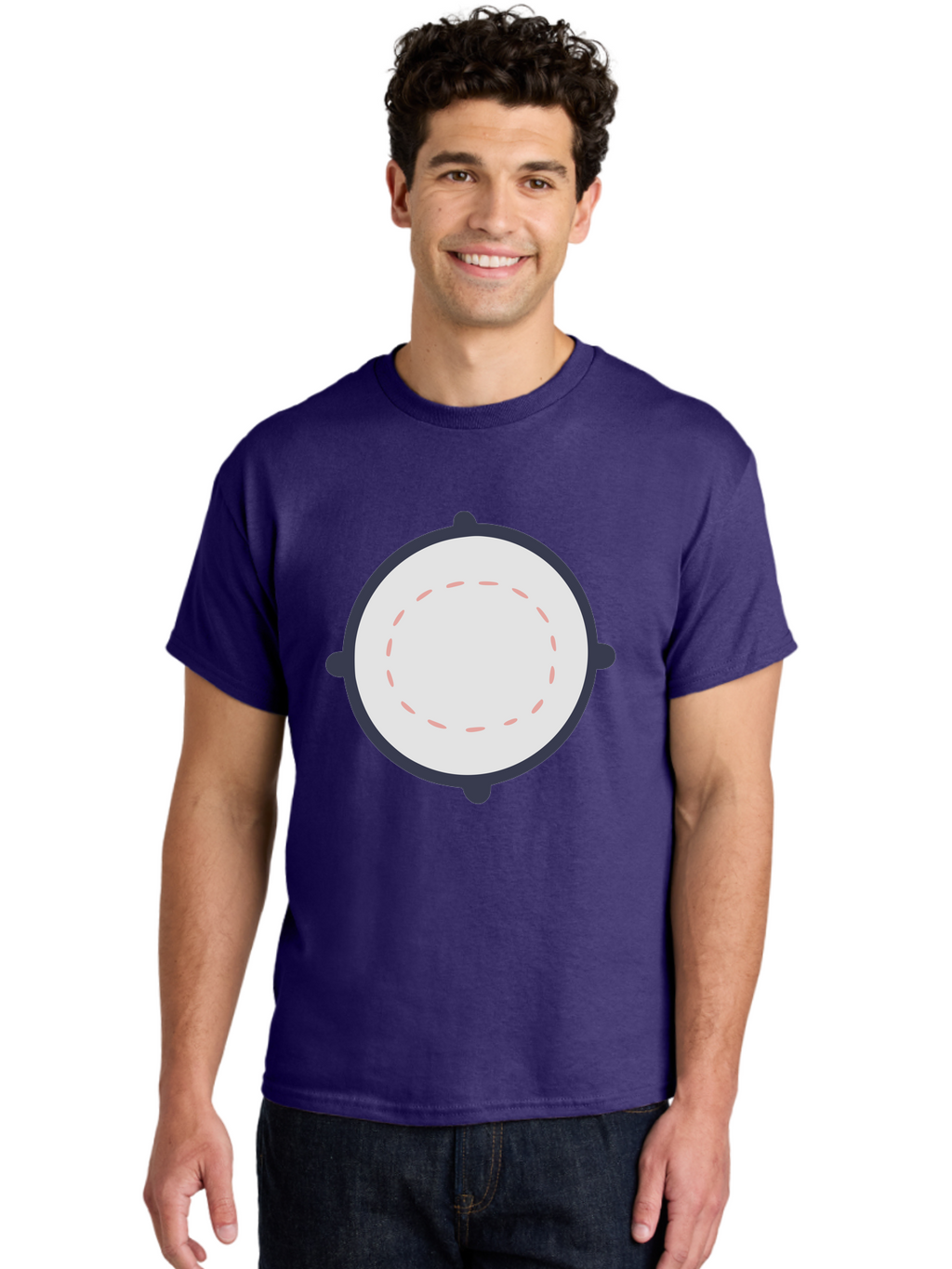 Tambourine Men'S Graphic Tee, 100% Cotton, Comfortable Casual Summer Wear, Machine Washable, Drum, Percussion Instrument, Musical Instrument, Drumhead, Drum Shell, Music, Rhythm, Beats, Drumming Aac121