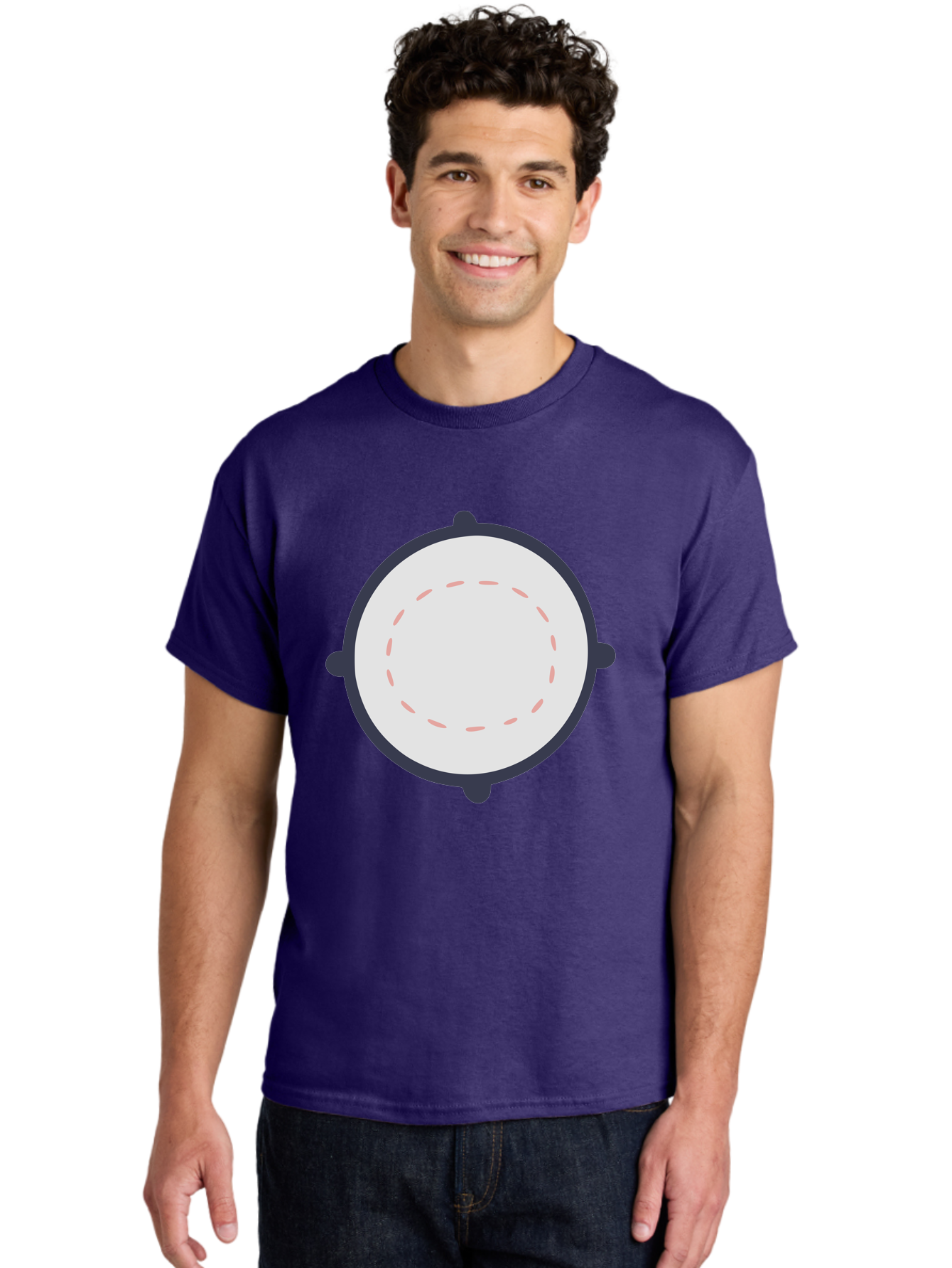 Tambourine Men'S Graphic Tee, 100% Cotton, Comfortable Casual Summer Wear, Machine Washable, Drum, Percussion Instrument, Musical Instrument, Drumhead, Drum Shell, Music, Rhythm, Beats, Drumming Aac121