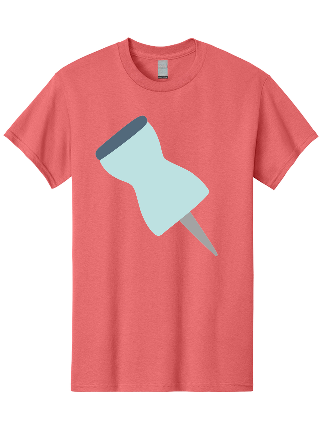 Thumbtack-1 Men'S Graphic Tee, 100% Cotton, Comfortable Casual Summer Wear, Machine Washable, Thumbtack, Push Pin, Office Supplies, Stationery, Pin, Tack, Drawing Pin, Office Accessory, Desktop Item, Organizational Tool Aac127