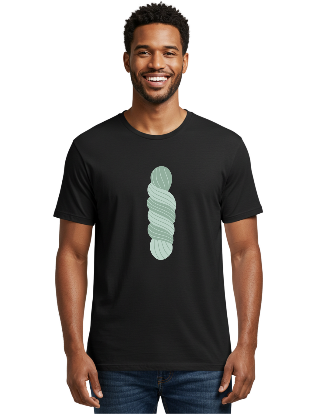 Twisted-Object Men'S Graphic Tee, 100% Cotton, Comfortable Casual Summer Wear, Machine Washable, Twisted Shape, Abstract Design, 3D Illustration, Spiral Pattern, Twisted Form, Modern Art, Digital Graphic, Abstract Shape Aac130