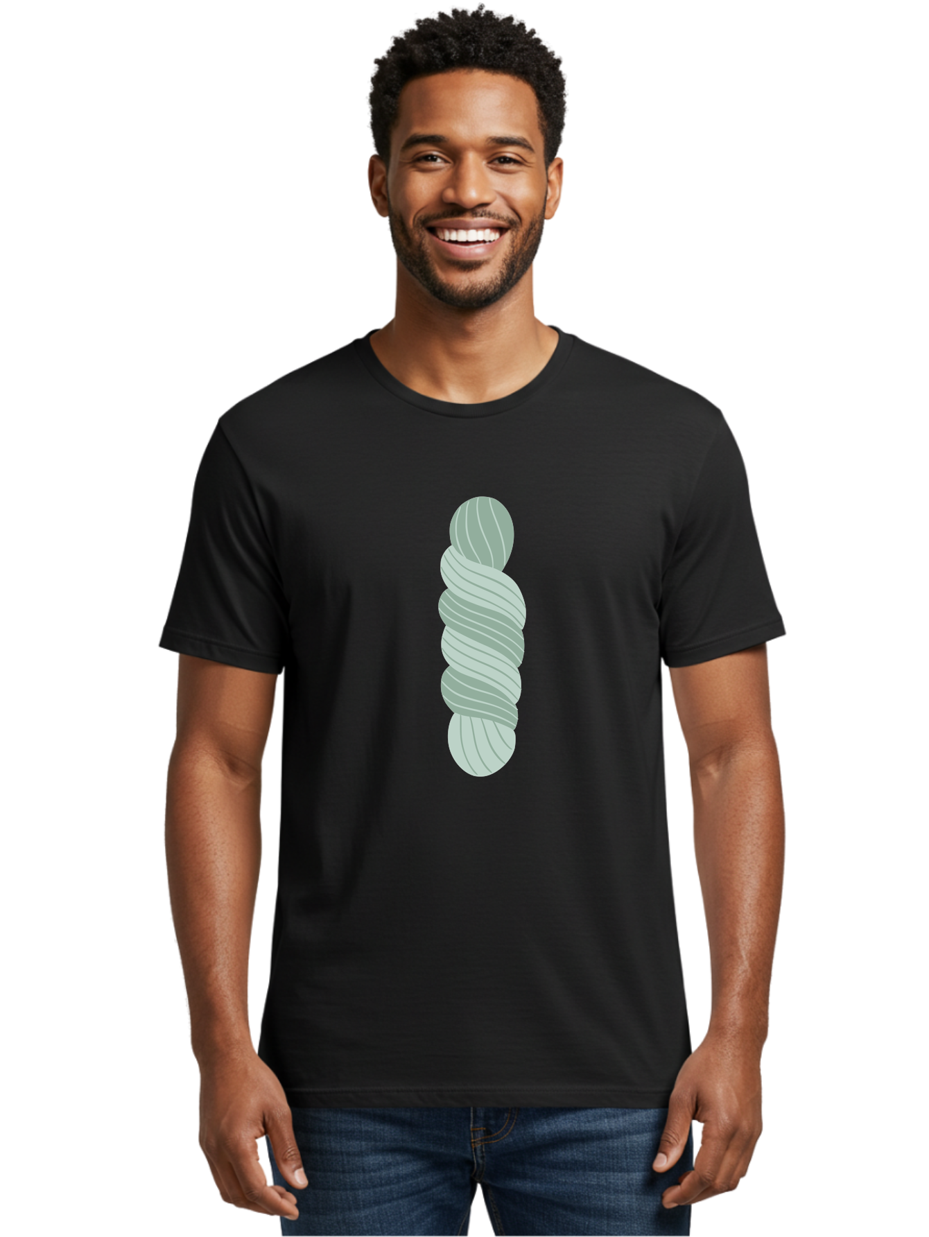 Twisted-Object Men'S Graphic Tee, 100% Cotton, Comfortable Casual Summer Wear, Machine Washable, Twisted Shape, Abstract Design, 3D Illustration, Spiral Pattern, Twisted Form, Modern Art, Digital Graphic, Abstract Shape Aac130