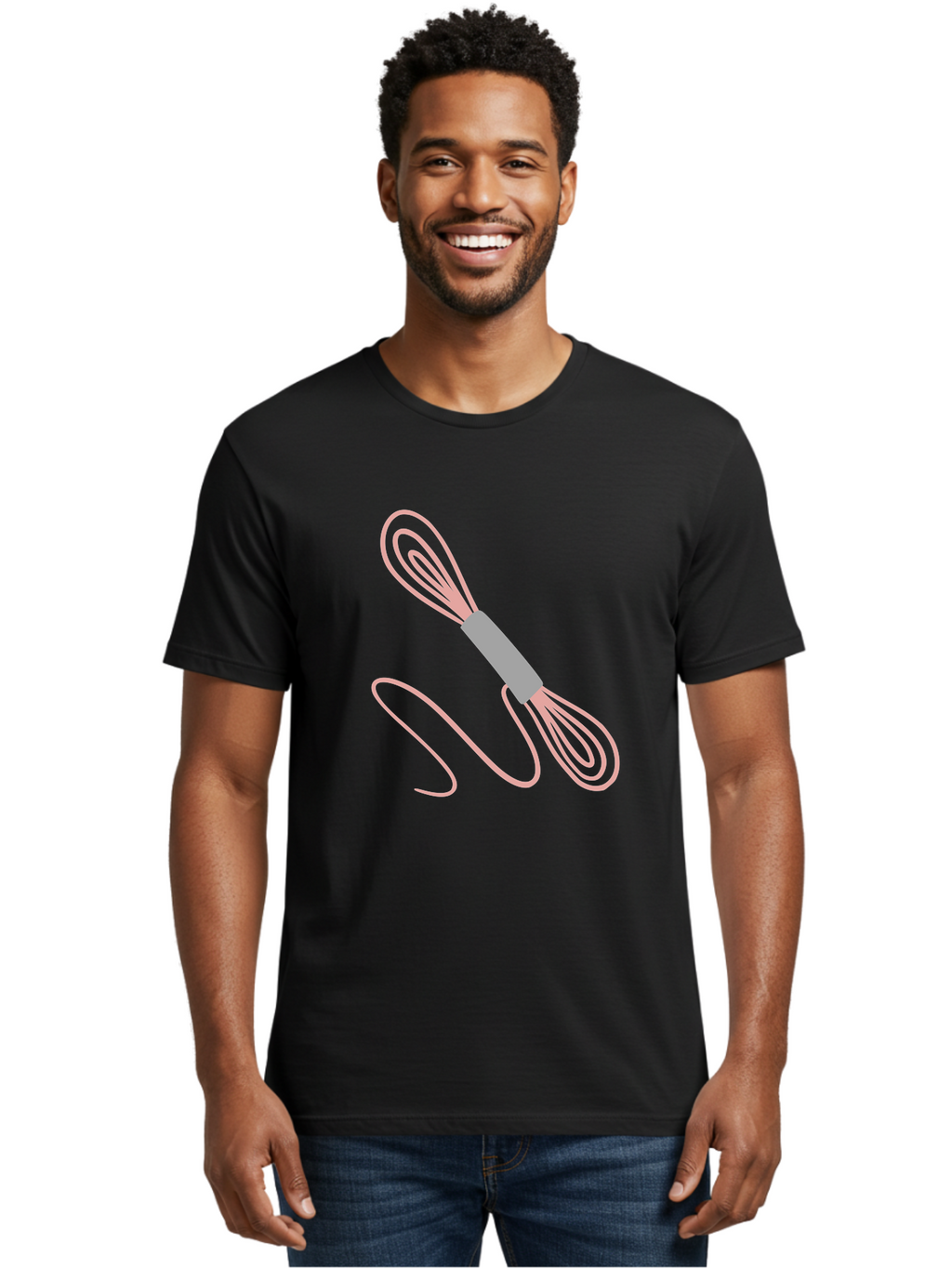 Whisk Men'S Graphic Tee, 100% Cotton, Comfortable Casual Summer Wear, Machine Washable, Cooking Utensils, Kitchen Tools, Whisk Design, Creative Graphics, Pastel Colors, Kitchenware, Cooking Essentials Aac133