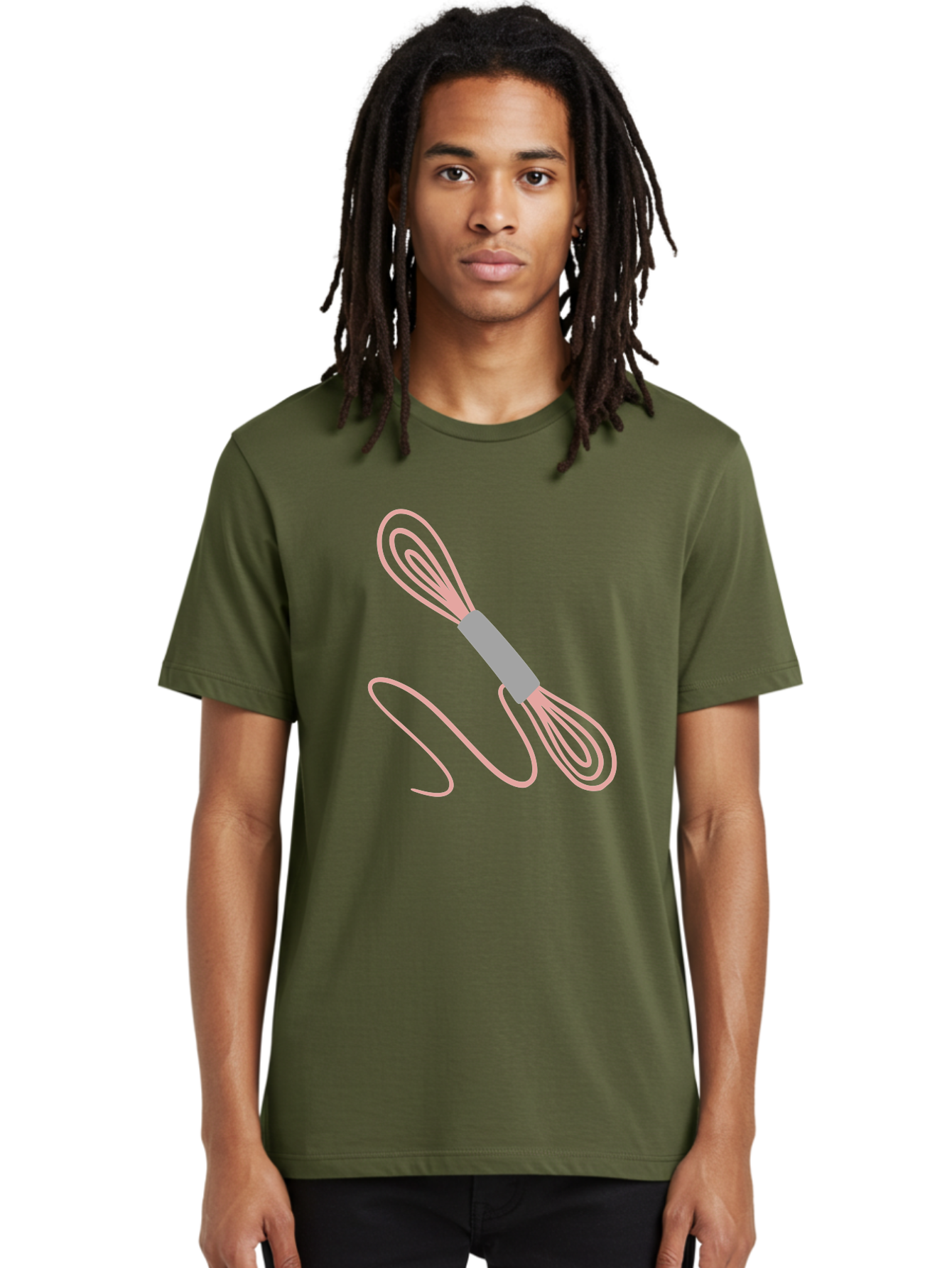 Whisk Men'S Graphic Tee, 100% Cotton, Comfortable Casual Summer Wear, Machine Washable, Cooking Utensils, Kitchen Tools, Whisk Design, Creative Graphics, Pastel Colors, Kitchenware, Cooking Essentials Aac133