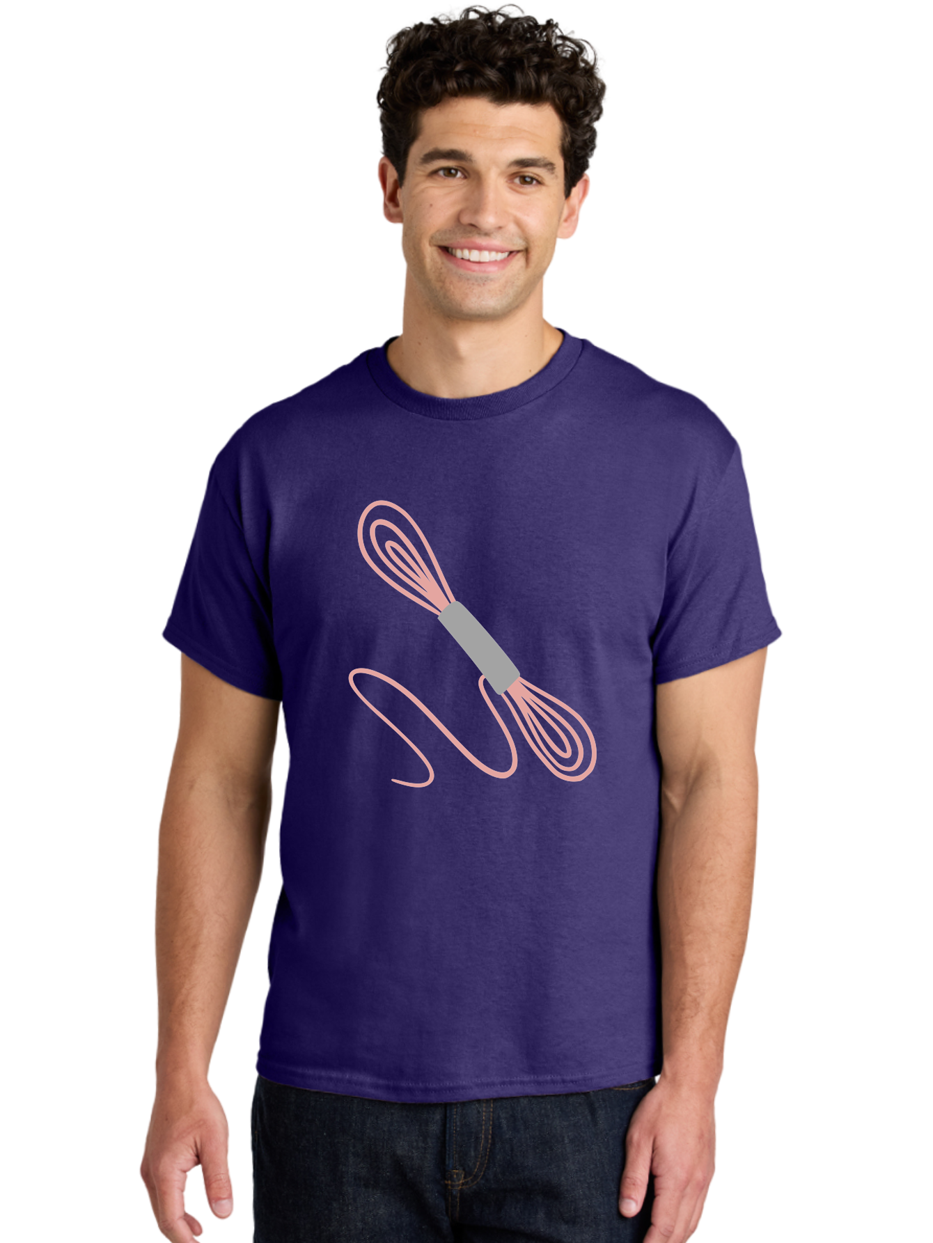 Whisk Men'S Graphic Tee, 100% Cotton, Comfortable Casual Summer Wear, Machine Washable, Cooking Utensils, Kitchen Tools, Whisk Design, Creative Graphics, Pastel Colors, Kitchenware, Cooking Essentials Aac133