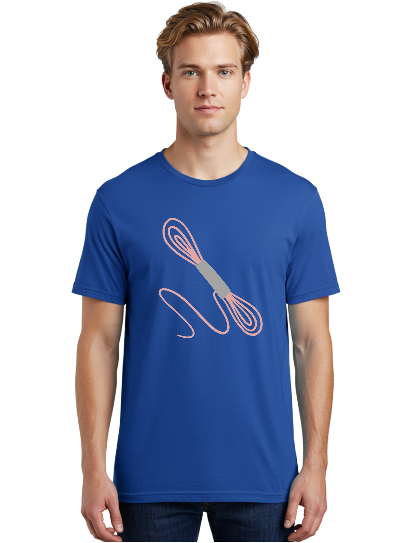 Whisk Men'S Graphic Tee, 100% Cotton, Comfortable Casual Summer Wear, Machine Washable, Cooking Utensils, Kitchen Tools, Whisk Design, Creative Graphics, Pastel Colors, Kitchenware, Cooking Essentials Aac133