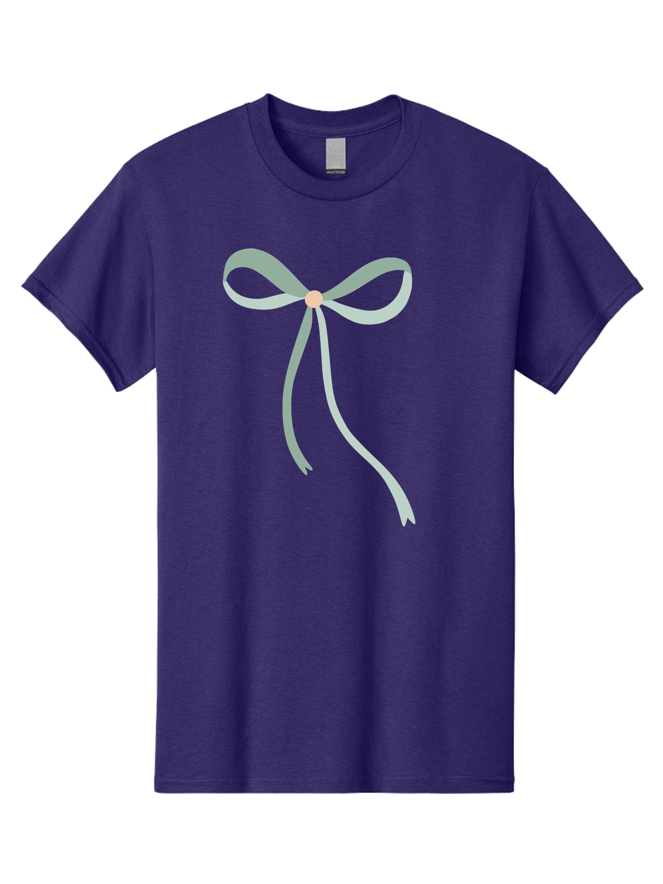 White-Bow Men'S Graphic Tee, 100% Cotton, Comfortable Casual Summer Wear, Machine Washable, Grey Ribbon, Bow Decoration, Gift Wrapping, Celebratory Decor, Party Favors, Elegant Design, Soft Pastel, Minimalist Style Aac134