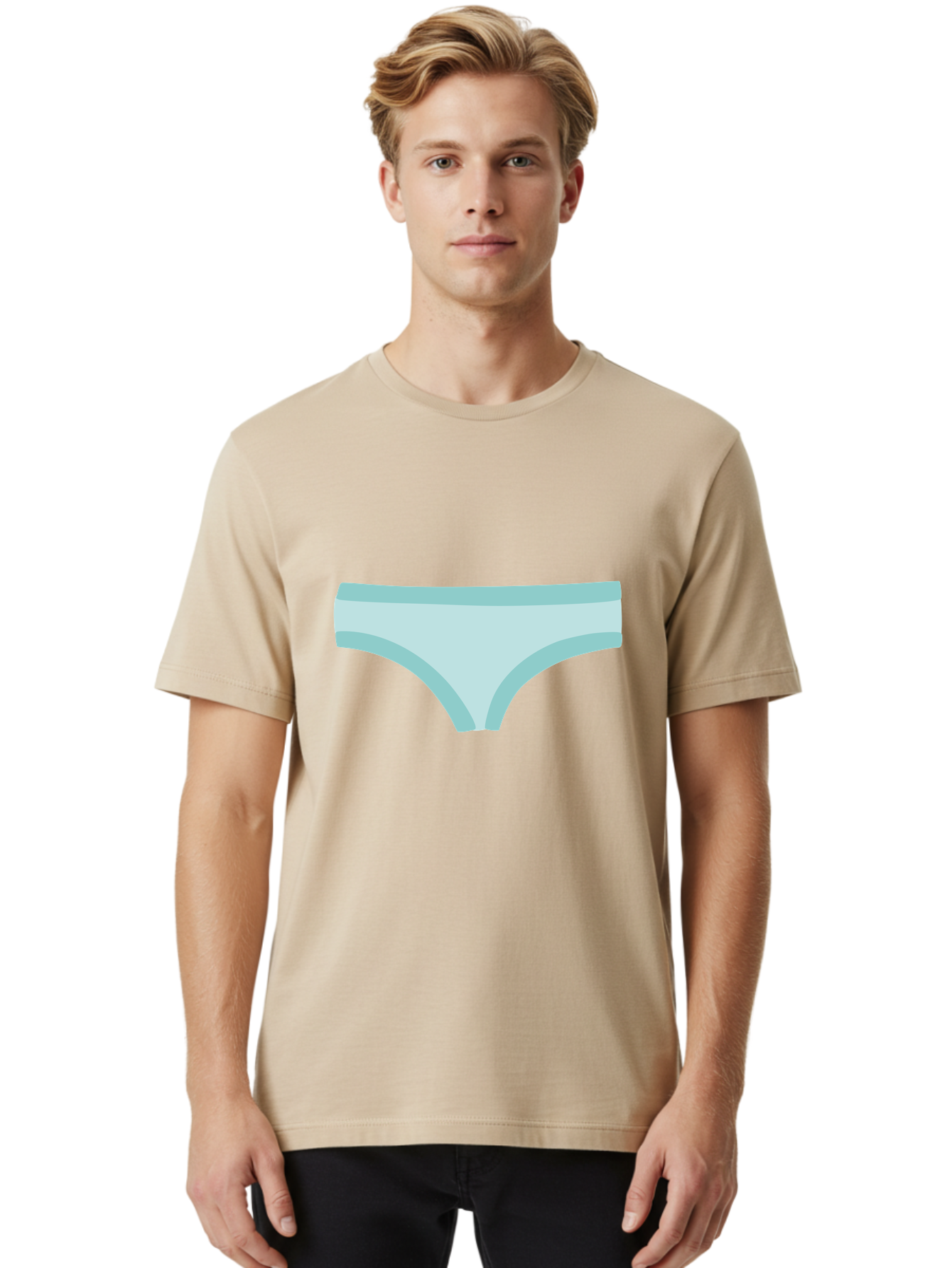 Women-S-Underwear Men'S Graphic Tee, 100% Cotton, Comfortable Casual Summer Wear, Machine Washable, Women'S Underwear, Lingerie, Intimate Apparel, Seamless Design, Comfortable Fit, Soft Fabric, Pastel Colors, Minimalist Style Aac139