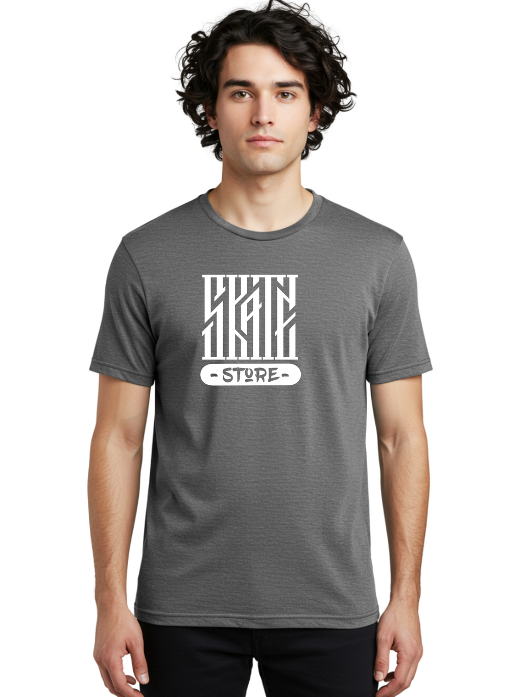 Hyn-Store Men'S Graphic Tee, 100% Cotton, Comfortable Casual Summer Wear, Machine Washable, Stylish Typography, Store Branding, Hyln Store, Modern Logo, Minimalist Design, Retail Identity, Green And White Color Scheme, Fashion Branding Aac150