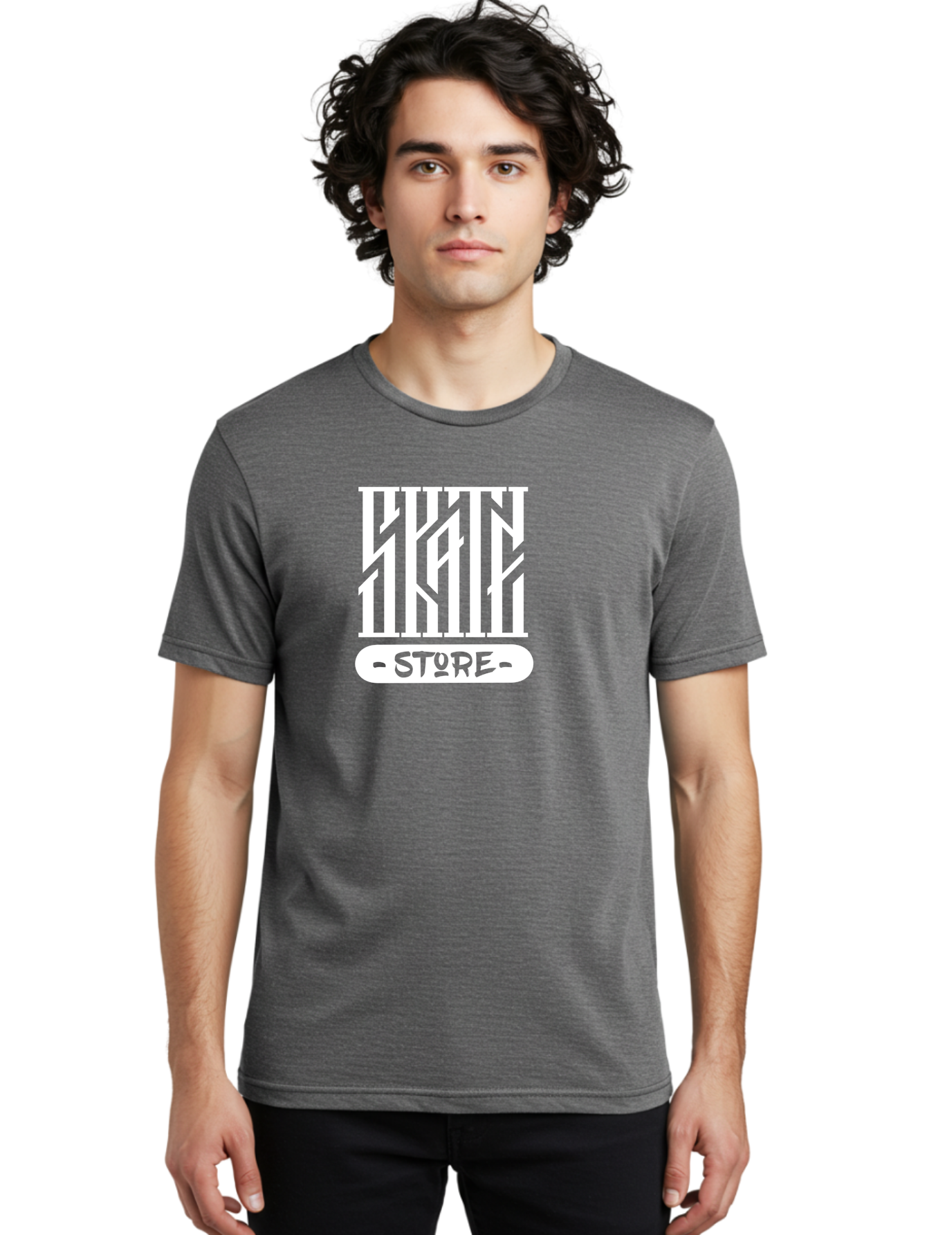 Hyn-Store Men'S Graphic Tee, 100% Cotton, Comfortable Casual Summer Wear, Machine Washable, Stylish Typography, Store Branding, Hyln Store, Modern Logo, Minimalist Design, Retail Identity, Green And White Color Scheme, Fashion Branding Aac150