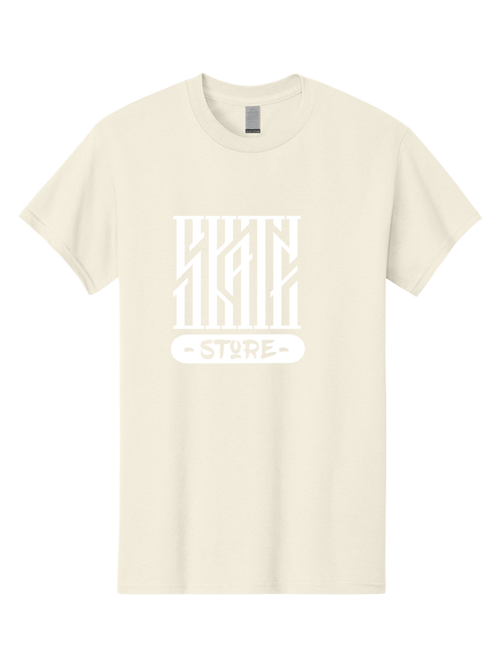 Hyn-Store Men'S Graphic Tee, 100% Cotton, Comfortable Casual Summer Wear, Machine Washable, Stylish Typography, Store Branding, Hyln Store, Modern Logo, Minimalist Design, Retail Identity, Green And White Color Scheme, Fashion Branding Aac150