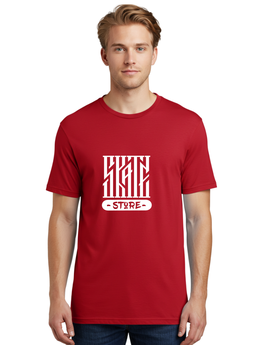 Hyn-Store Men'S Graphic Tee, 100% Cotton, Comfortable Casual Summer Wear, Machine Washable, Stylish Typography, Store Branding, Hyln Store, Modern Logo, Minimalist Design, Retail Identity, Green And White Color Scheme, Fashion Branding Aac150
