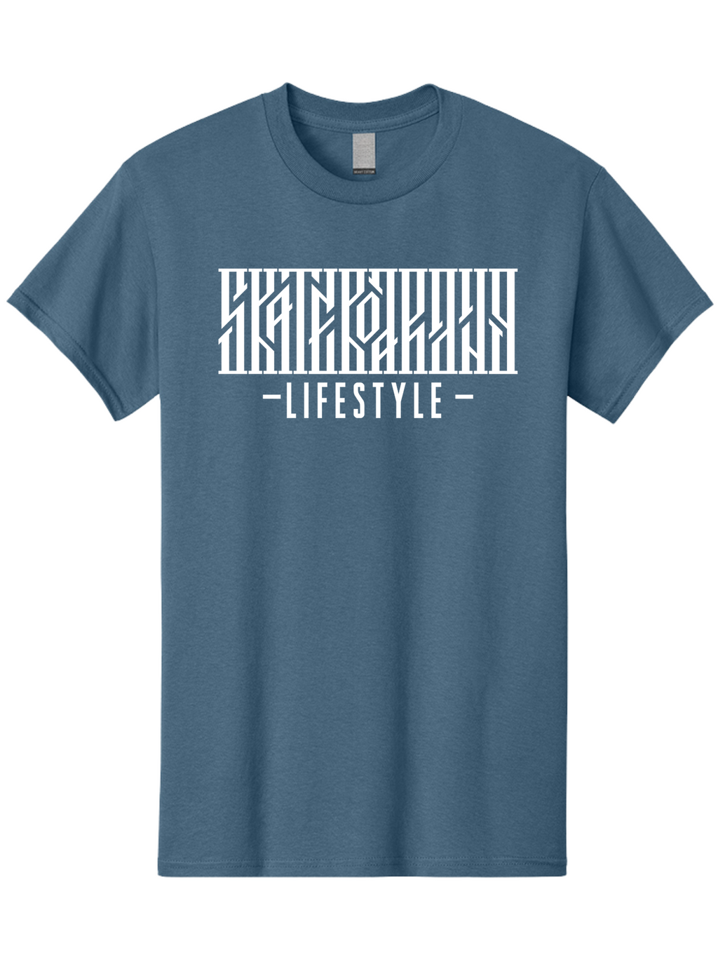 Lifestyle-1 Men'S Graphic Tee, 100% Cotton, Comfortable Casual Summer Wear, Machine Washable, Lifestyle Branding, White Typography, Modern Design, Geometric Patterns, Fashion Statement, Urban Style, Chic Aesthetics Aac151