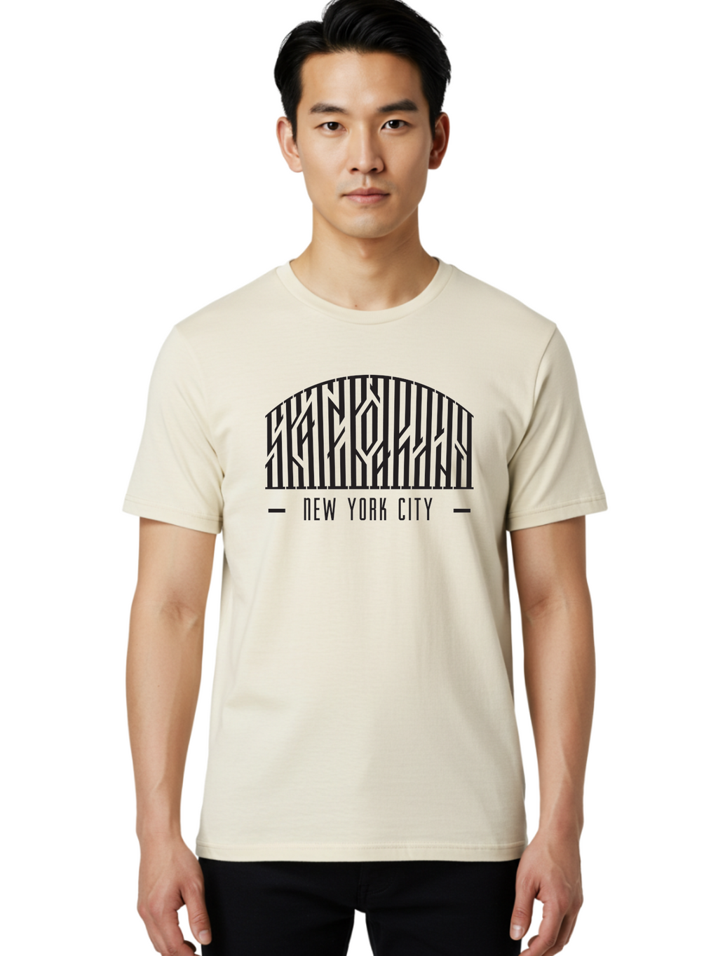 Manhattan-New-York-City Men'S Graphic Tee, 100% Cotton, Comfortable Casual Summer Wear, Machine Washable, New York City, Nyc, Manhattan, City Life, Urban Landscape, Graphic Design, Typography, Cityscape, Modern Art, Abstract Design Aac156