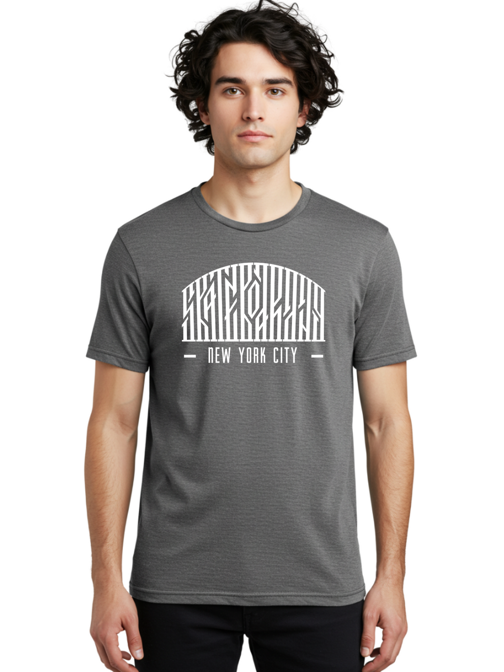 New-York-City Men'S Graphic Tee, 100% Cotton, Comfortable Casual Summer Wear, Machine Washable, New York City, Brooklyn Bridge, Cityscape, Urban Landscape, Iconic Landmarks, Nyc, Bridge Design, Modern Architecture, City View Aac157